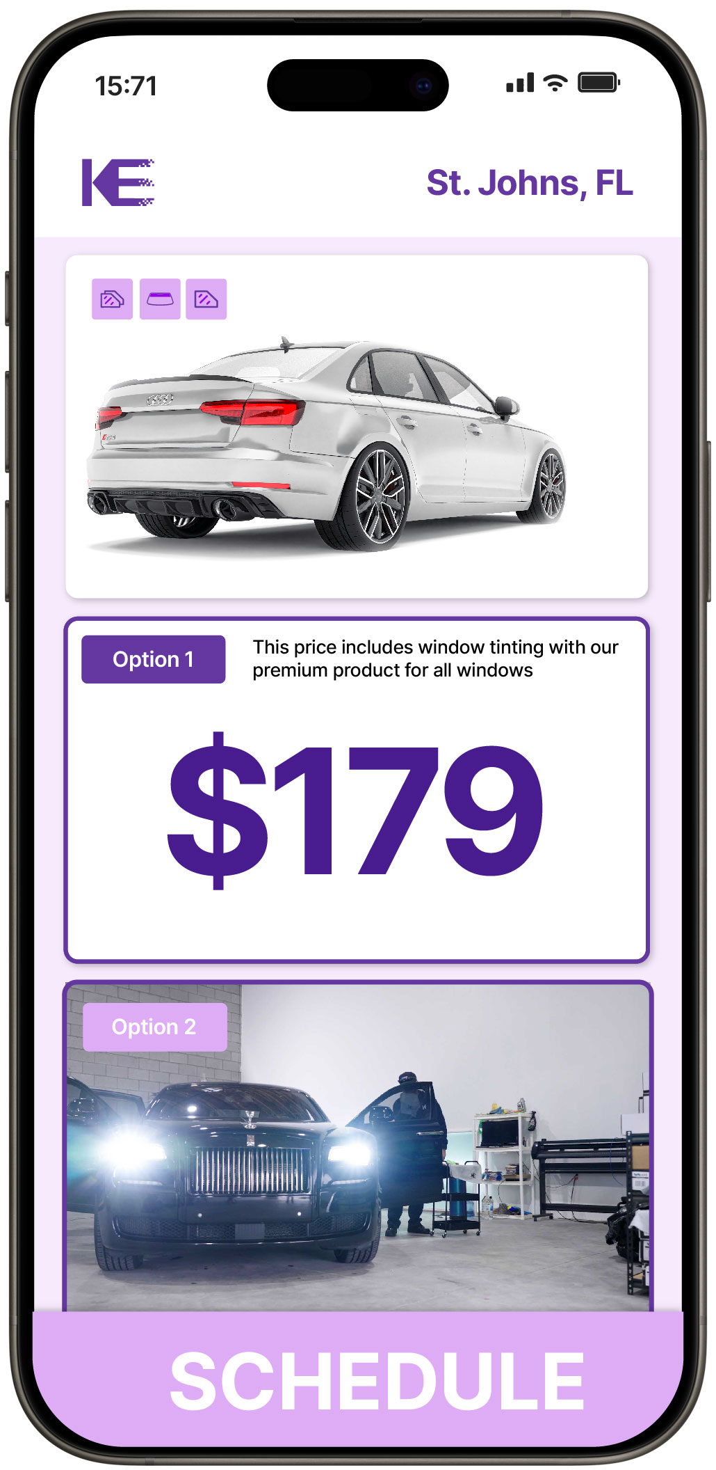 View Competitive Car Window Tinting Costs in St. Johns, Florida