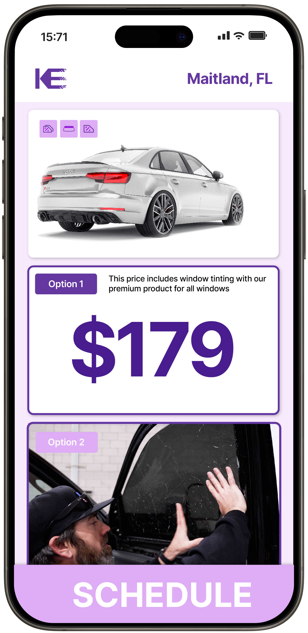 View Competitive Car Window Tinting Costs in Maitland, Florida