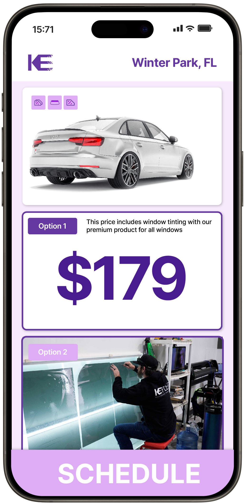 View Affordable Car Window Tinting Rates in Winter Park, Florida