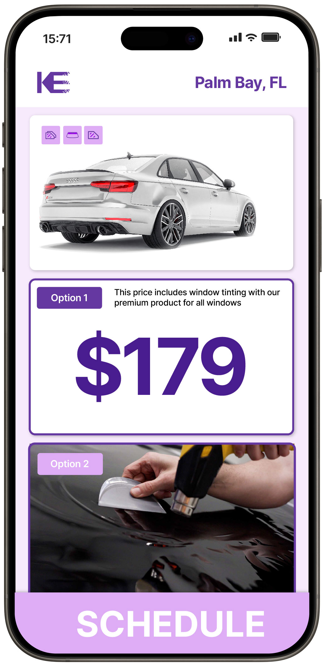 View Affordable Car Window Tinting Rates in Palm Bay, Florida