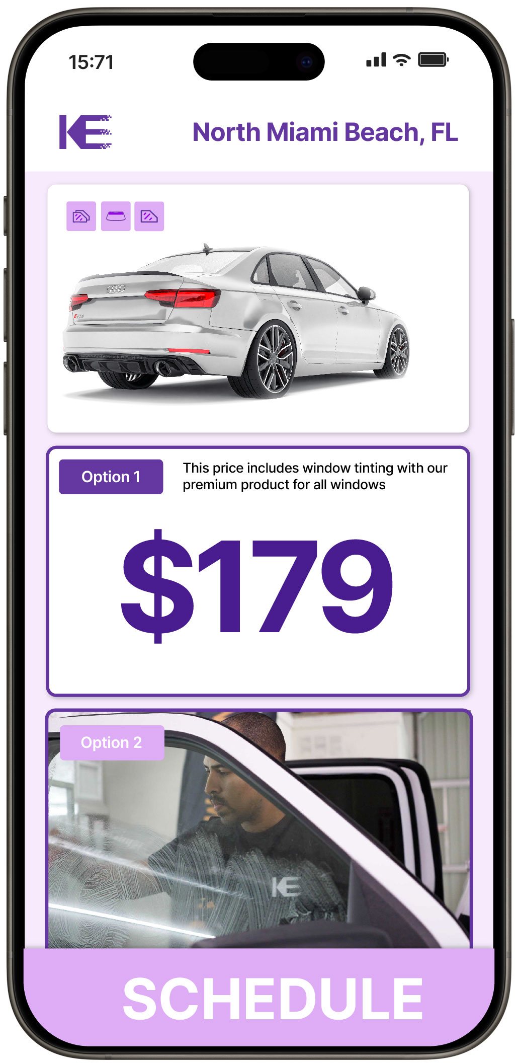 View Competitive Car Window Tinting Rates in North Miami Beach, Florida