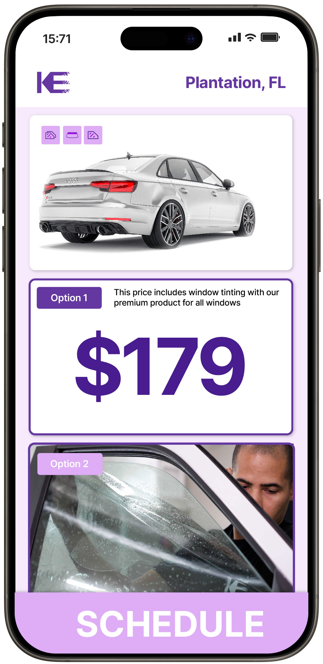 View Affordable Car Window Tinting Costs in Plantation, Florida