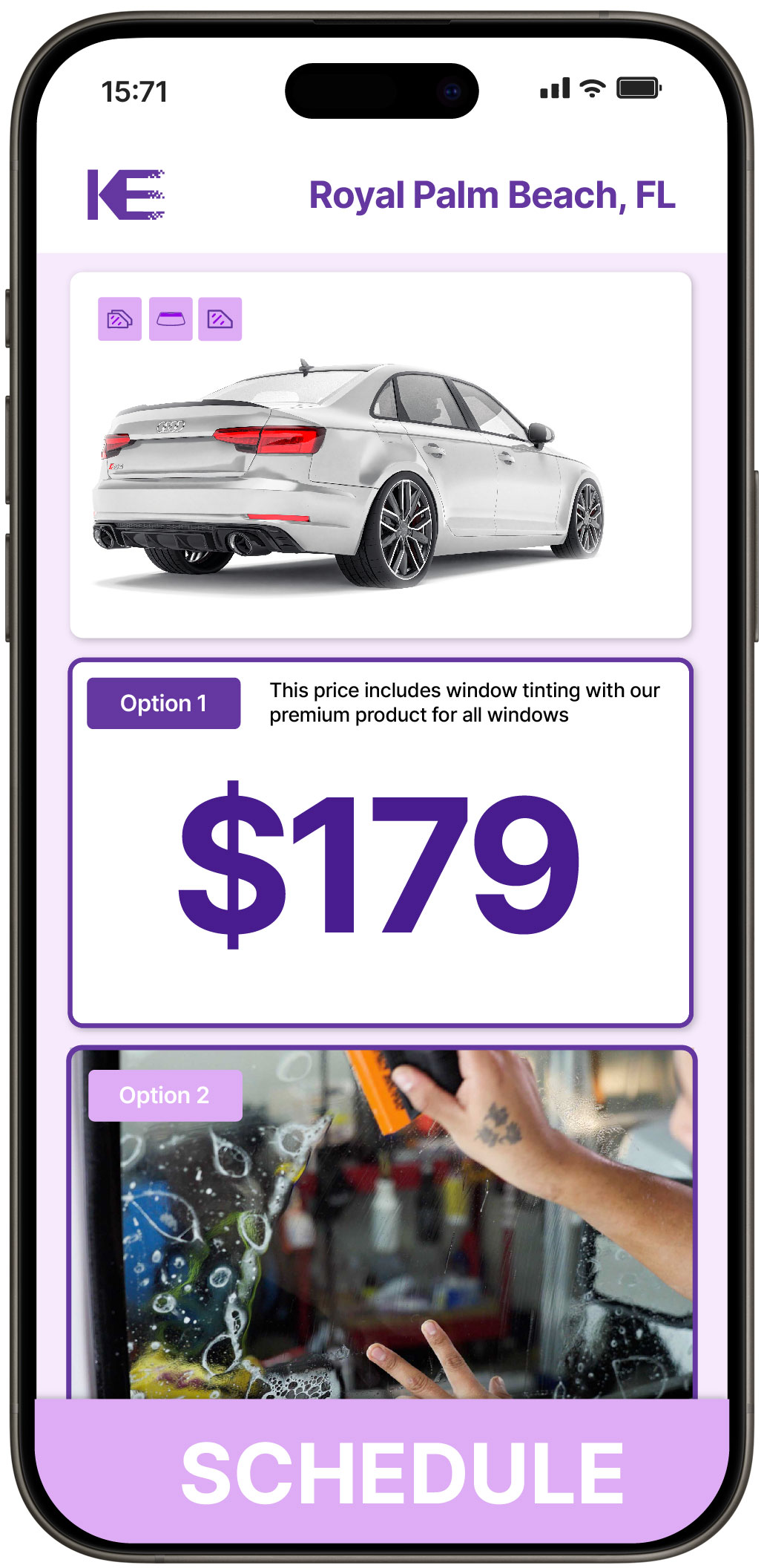 View Competitive Car Window Tinting Rates in Royal Palm Beach, Florida