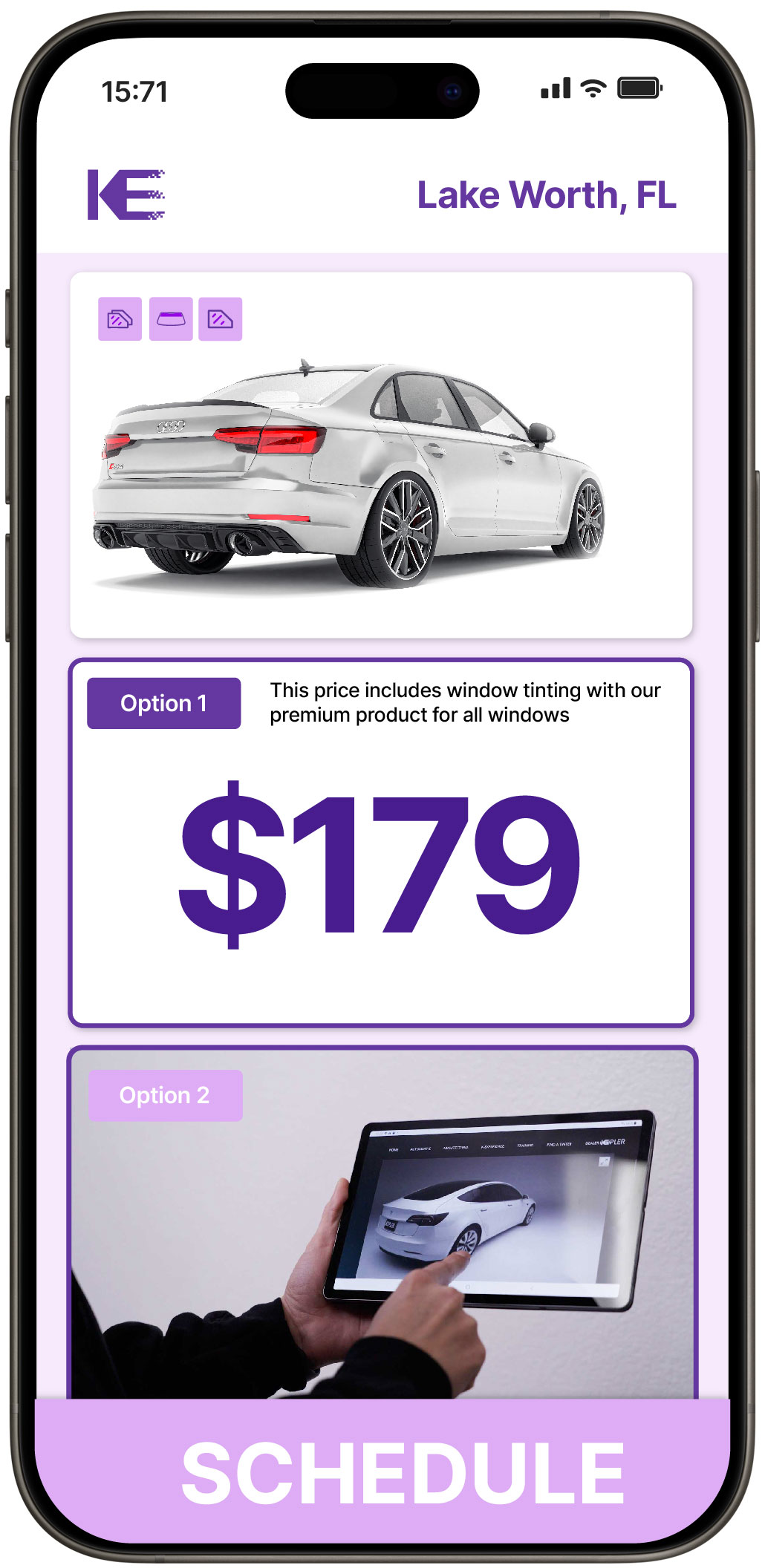View Competitive Car Window Tinting Prices in Lake Worth, Florida