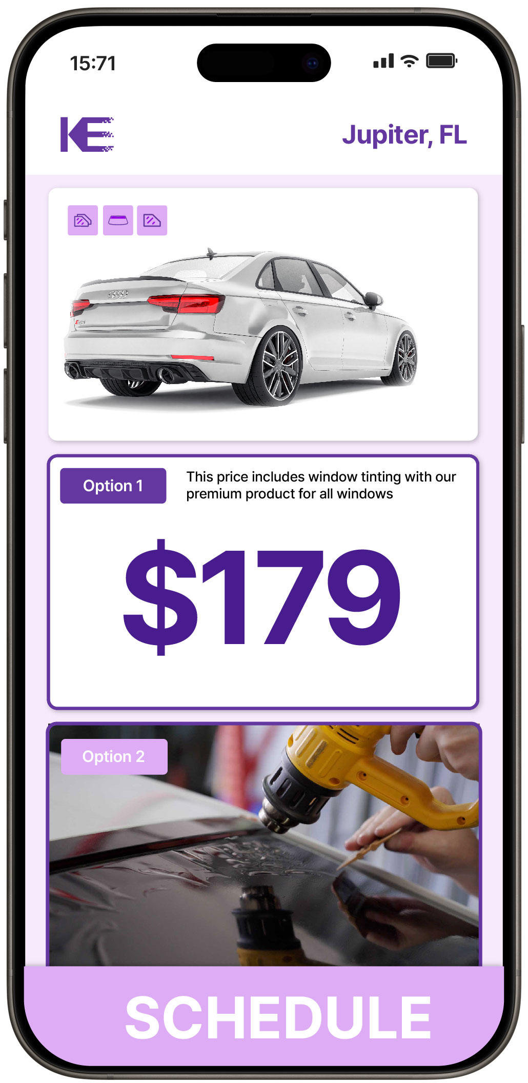 View Affordable Car Window Tinting Prices in Jupiter, Florida