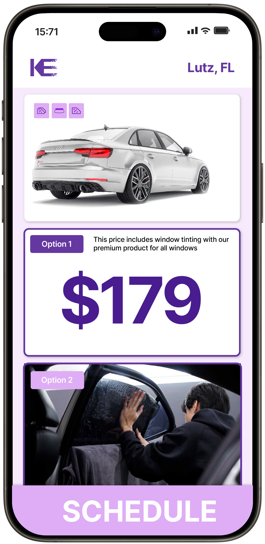 View Reasonable Car Window Tinting Prices in Lutz, Florida