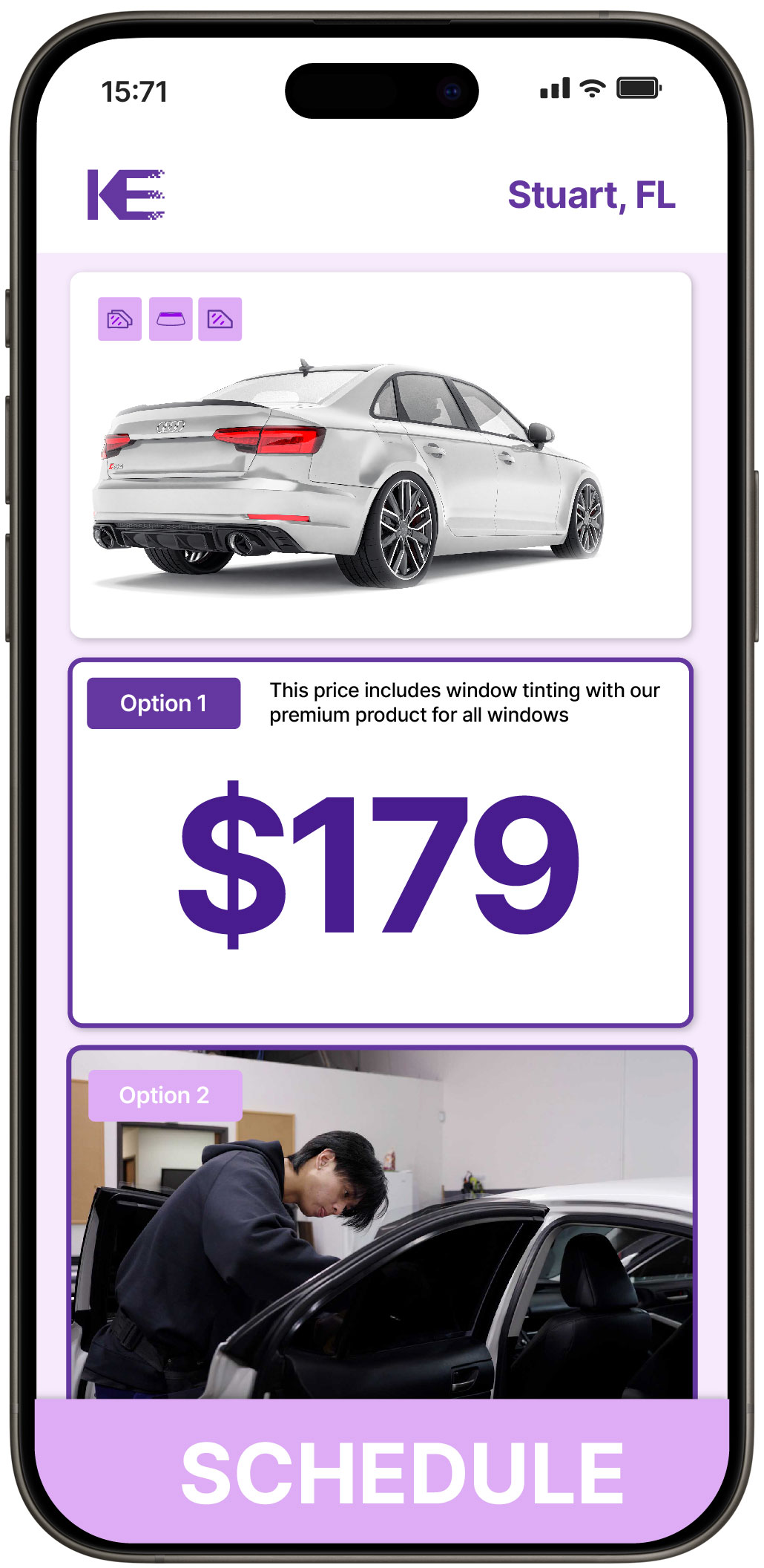 View Competitive Car Window Tinting Rates in Stuart, Florida