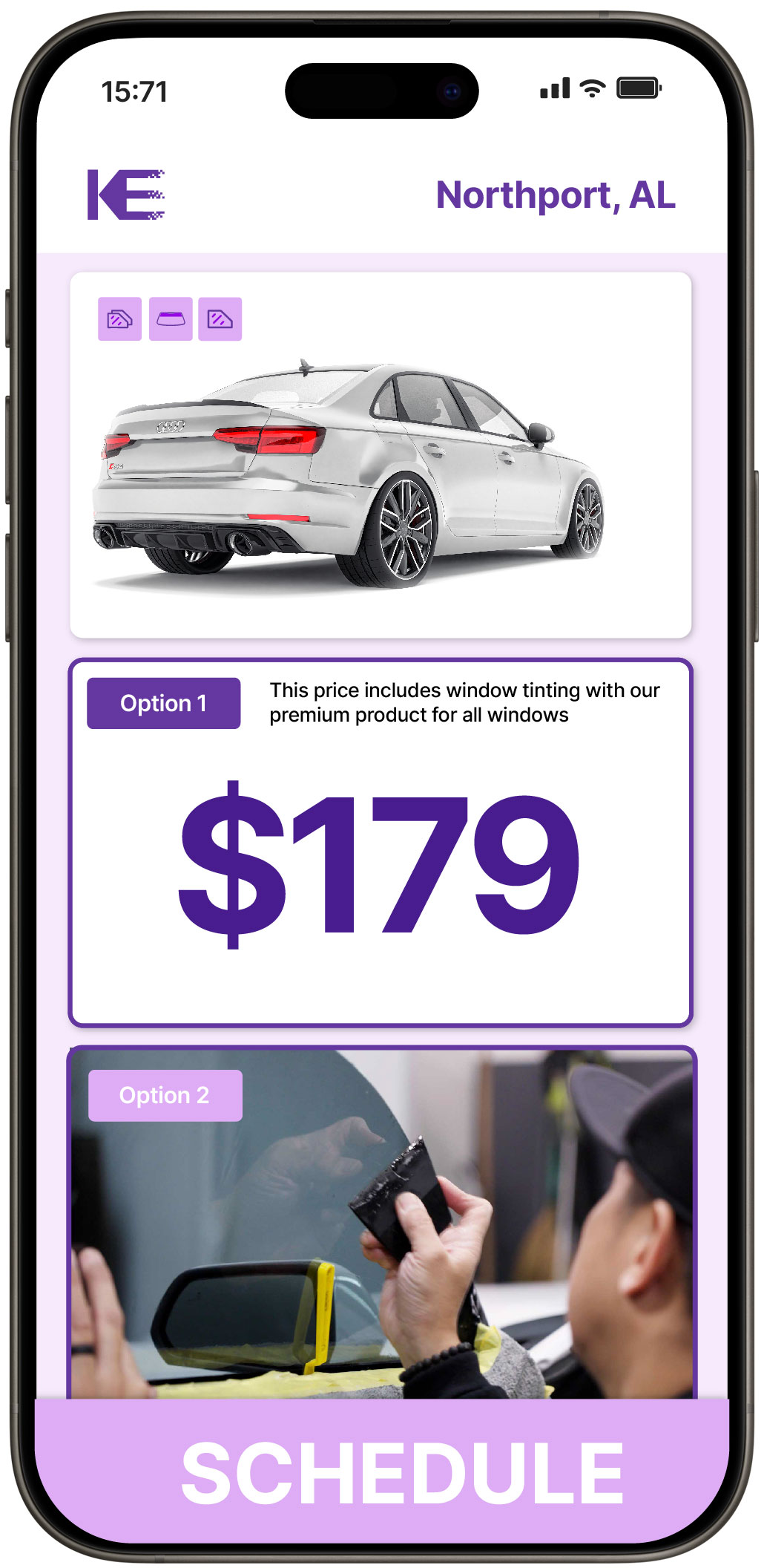 View Competitive Car Window Tinting Prices in Northport, Alabama
