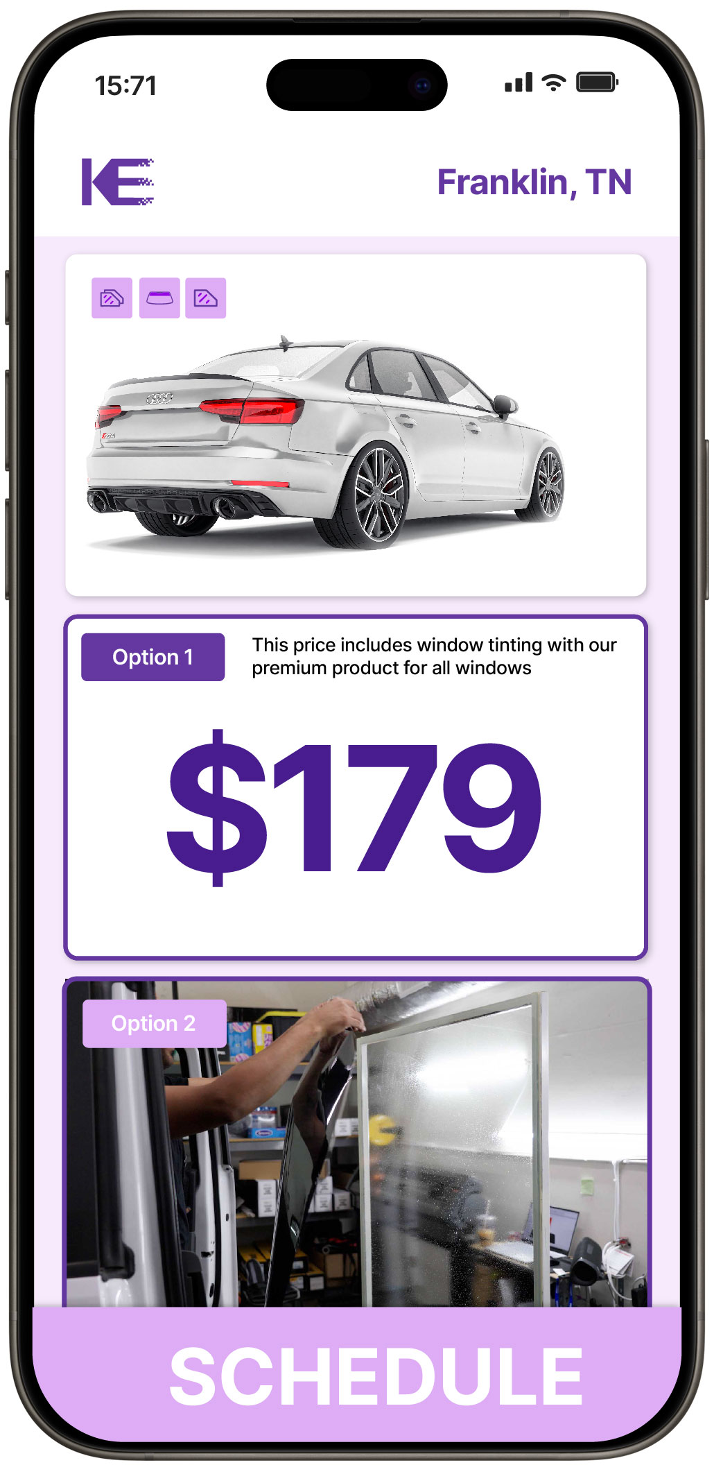 View Reasonable Car Window Tinting Rates in Franklin, Tennessee