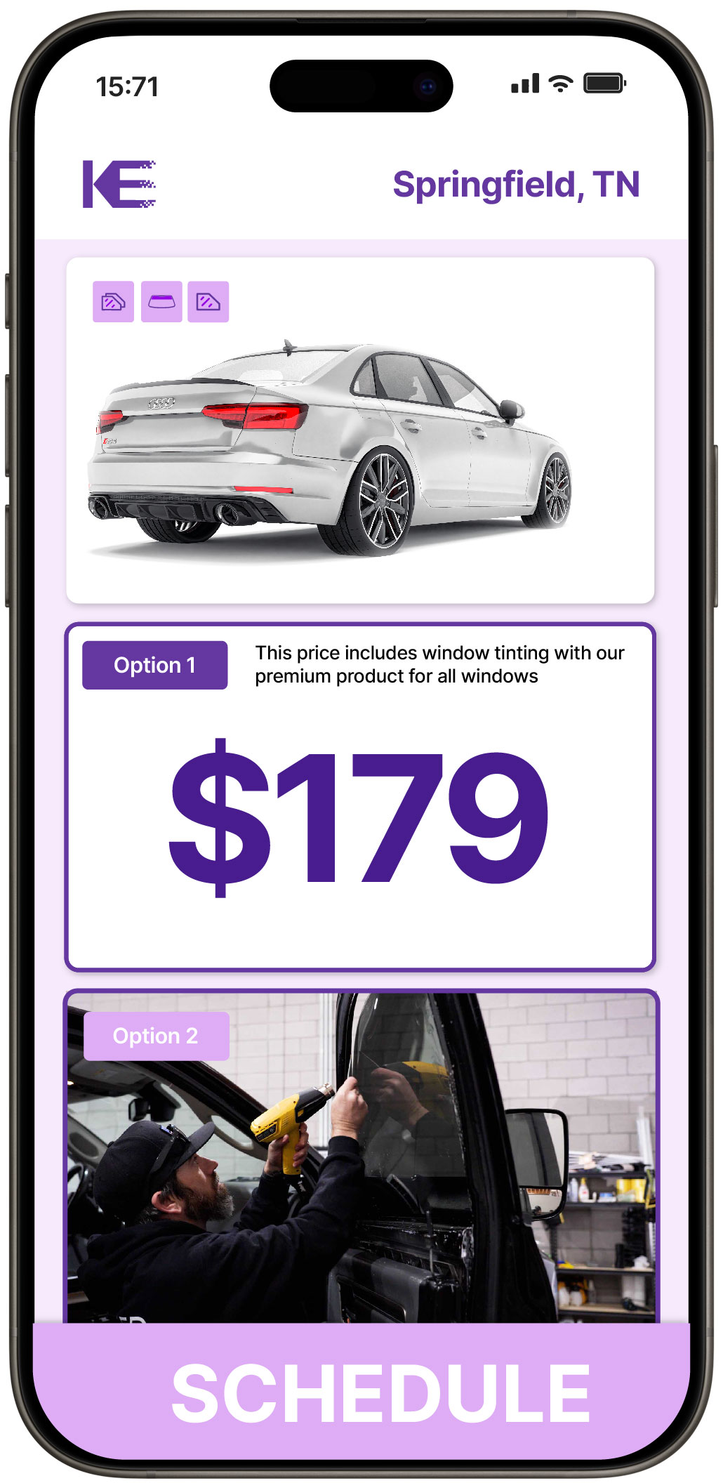 View Competitive Car Window Tinting Prices in Springfield, Tennessee