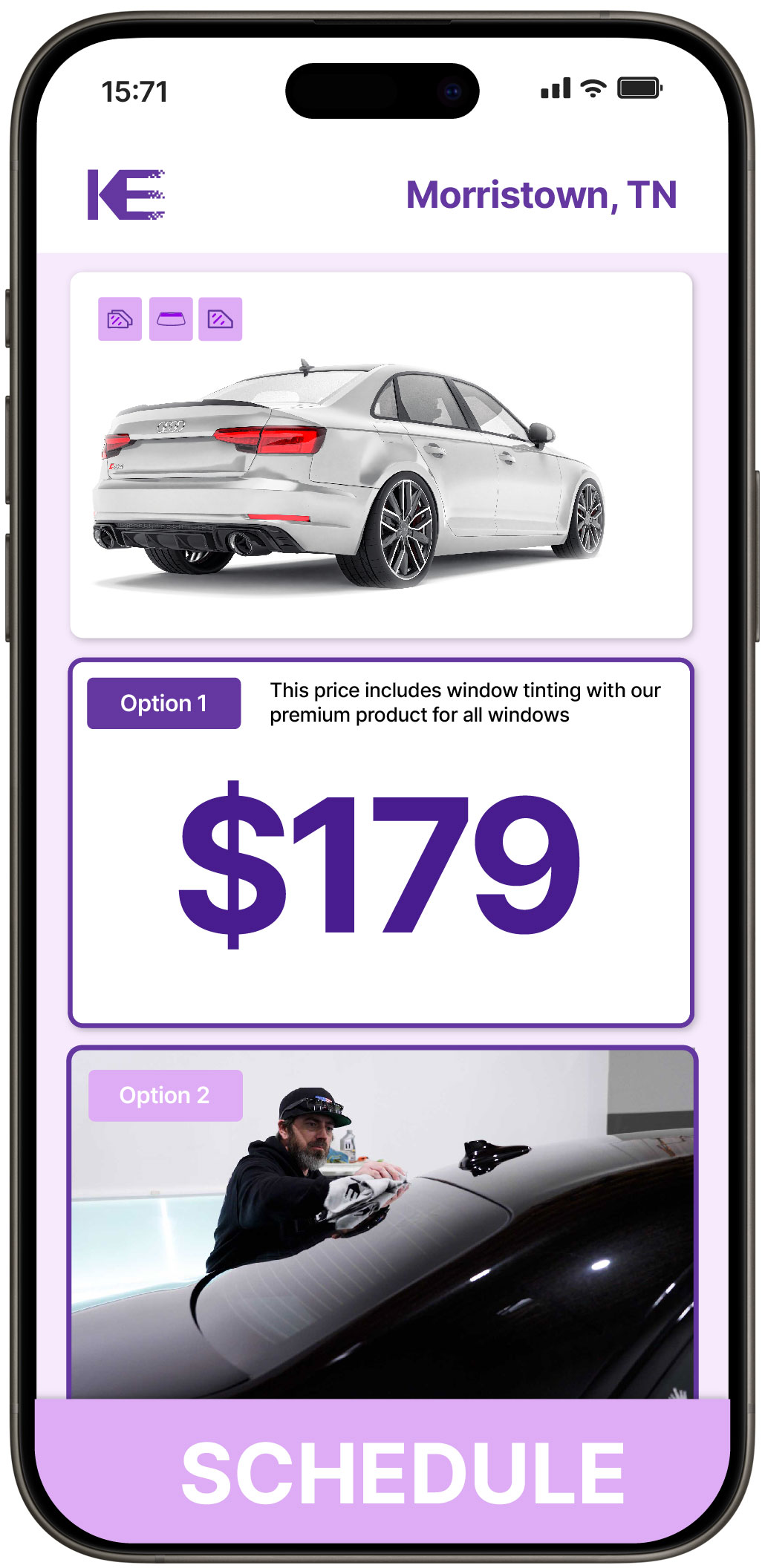 View Affordable Car Window Tinting Prices in Morristown, Tennessee