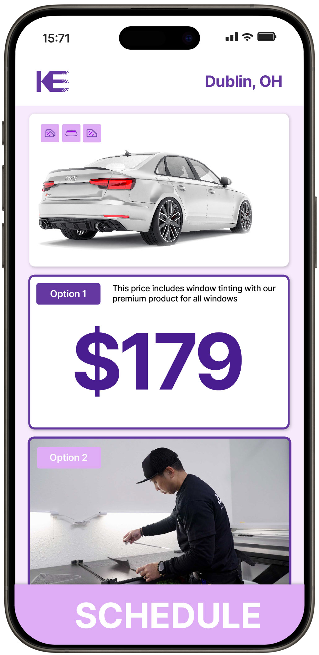 View Competitive Car Window Tinting Rates in Dublin, Ohio