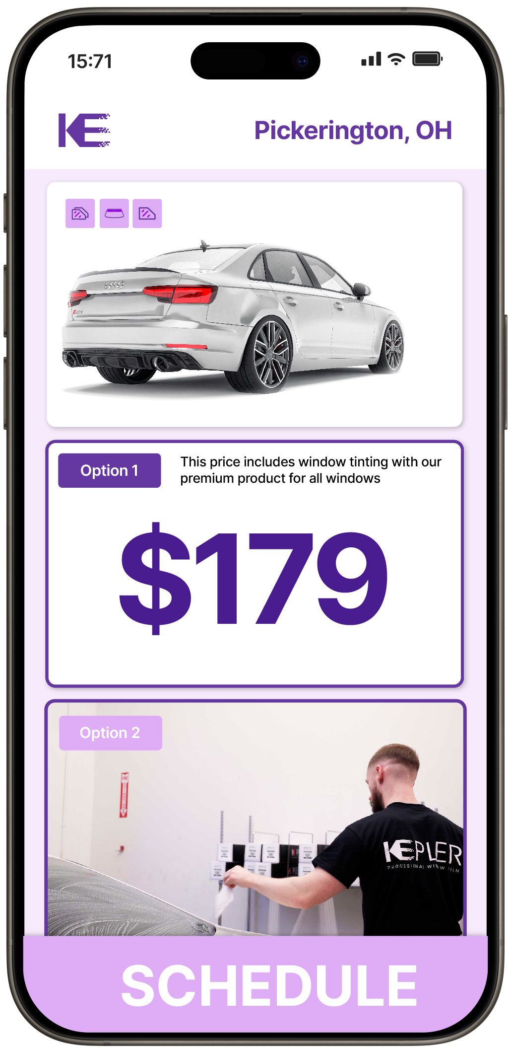 View Competitive Car Window Tinting Prices in Pickerington, Ohio