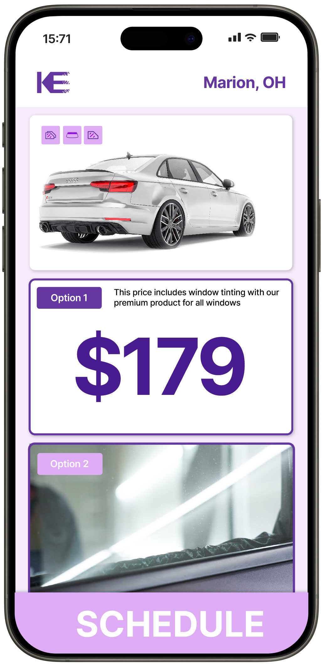View Competitive Car Window Tinting Prices in Marion, Ohio
