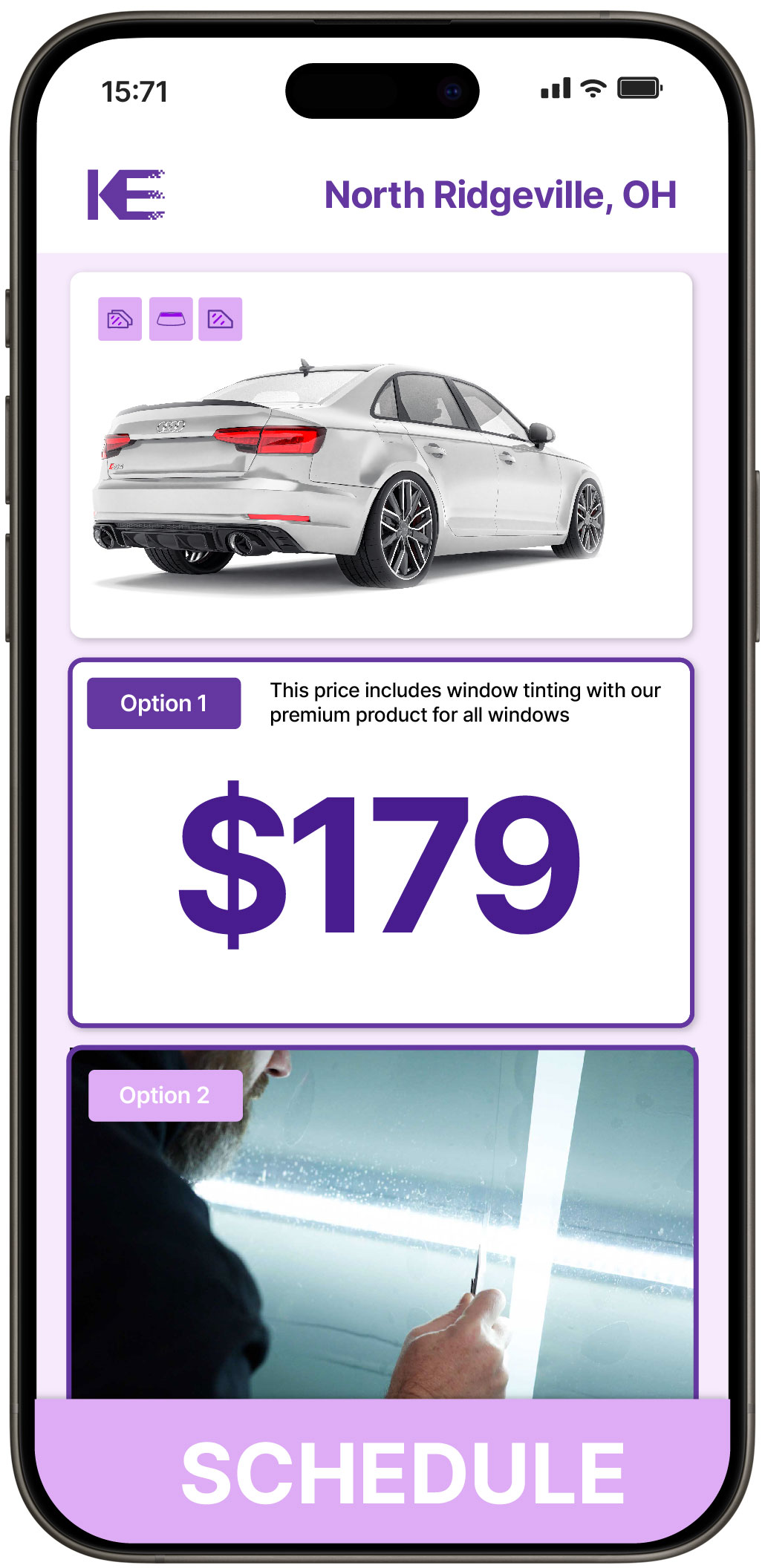 View Affordable Car Window Tinting Prices in North Ridgeville, Ohio