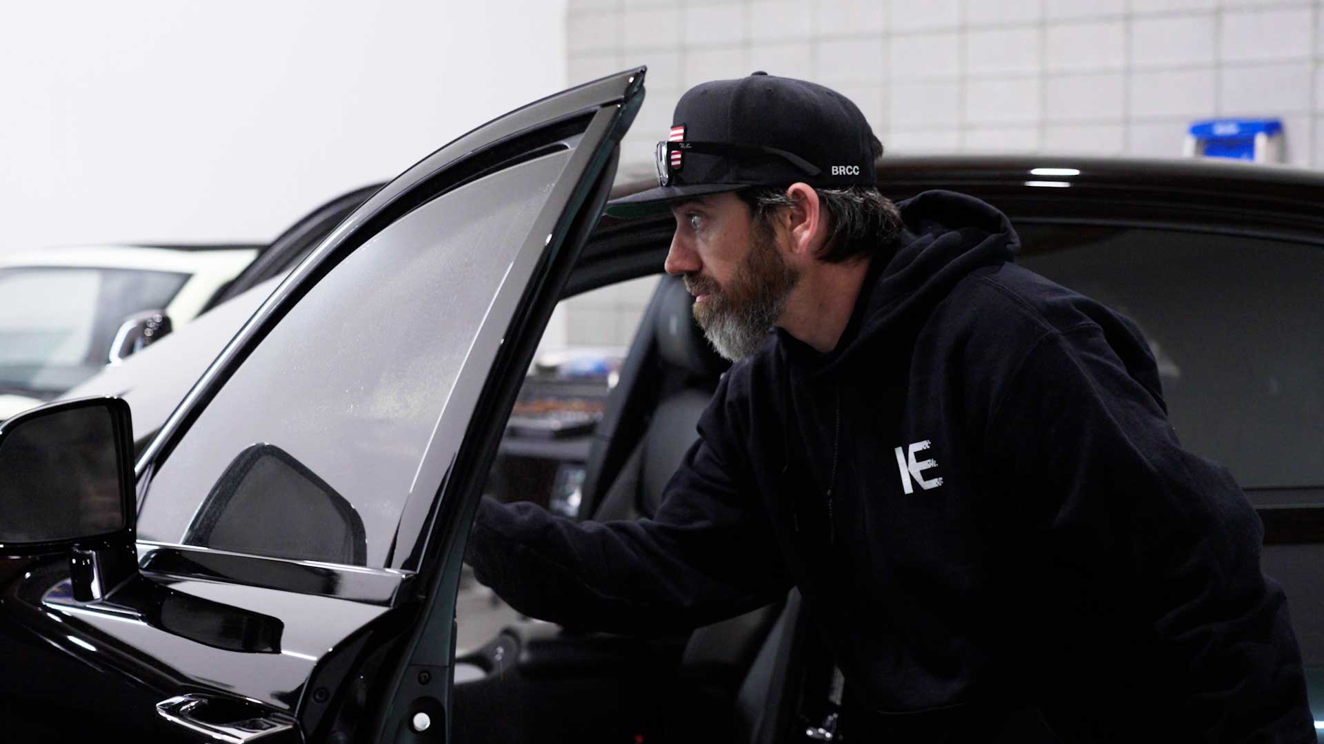 Expert Car Glass Tint preparation in Willoughby
