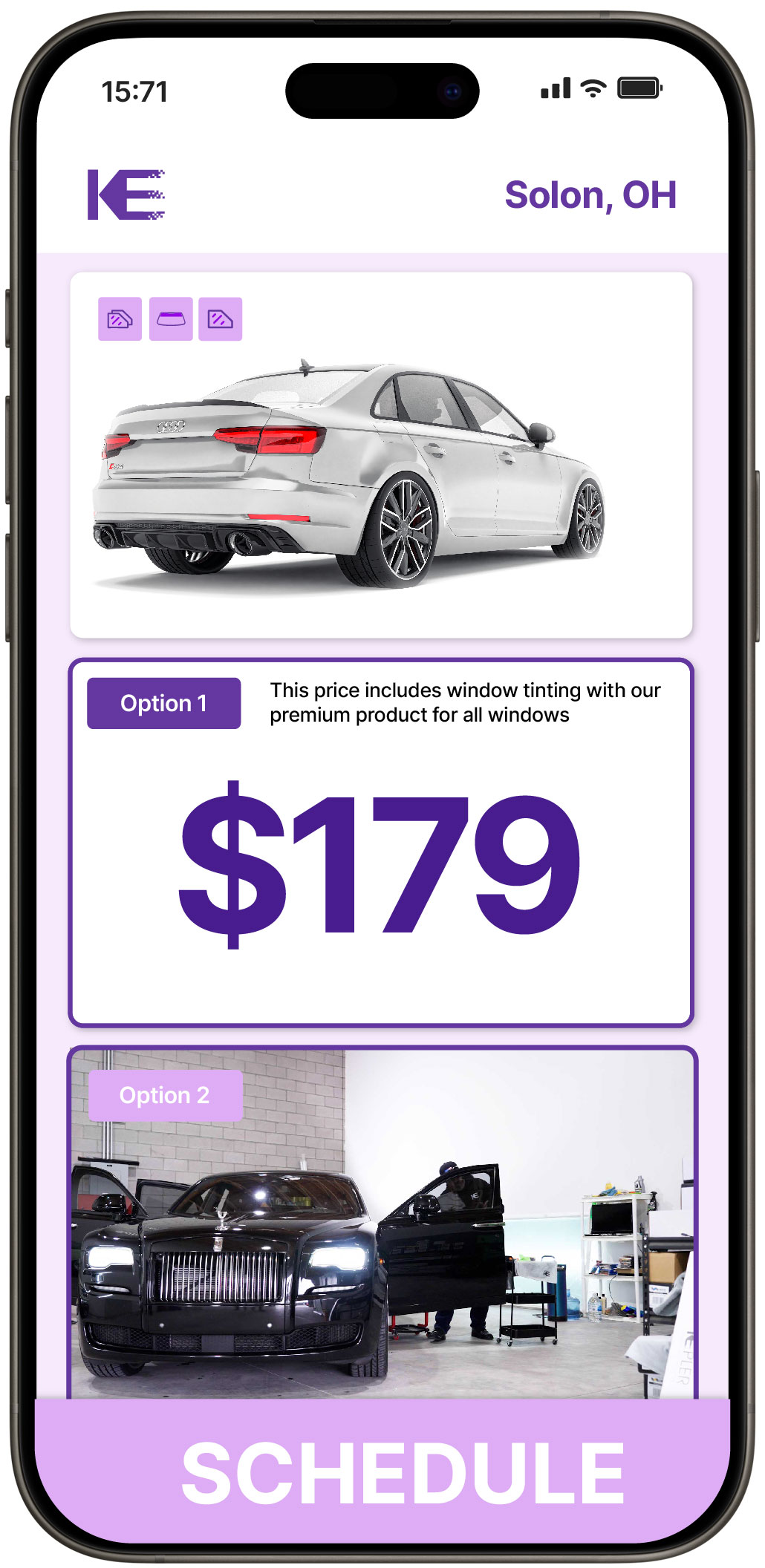 View Affordable Car Window Tinting Prices in Solon, Ohio
