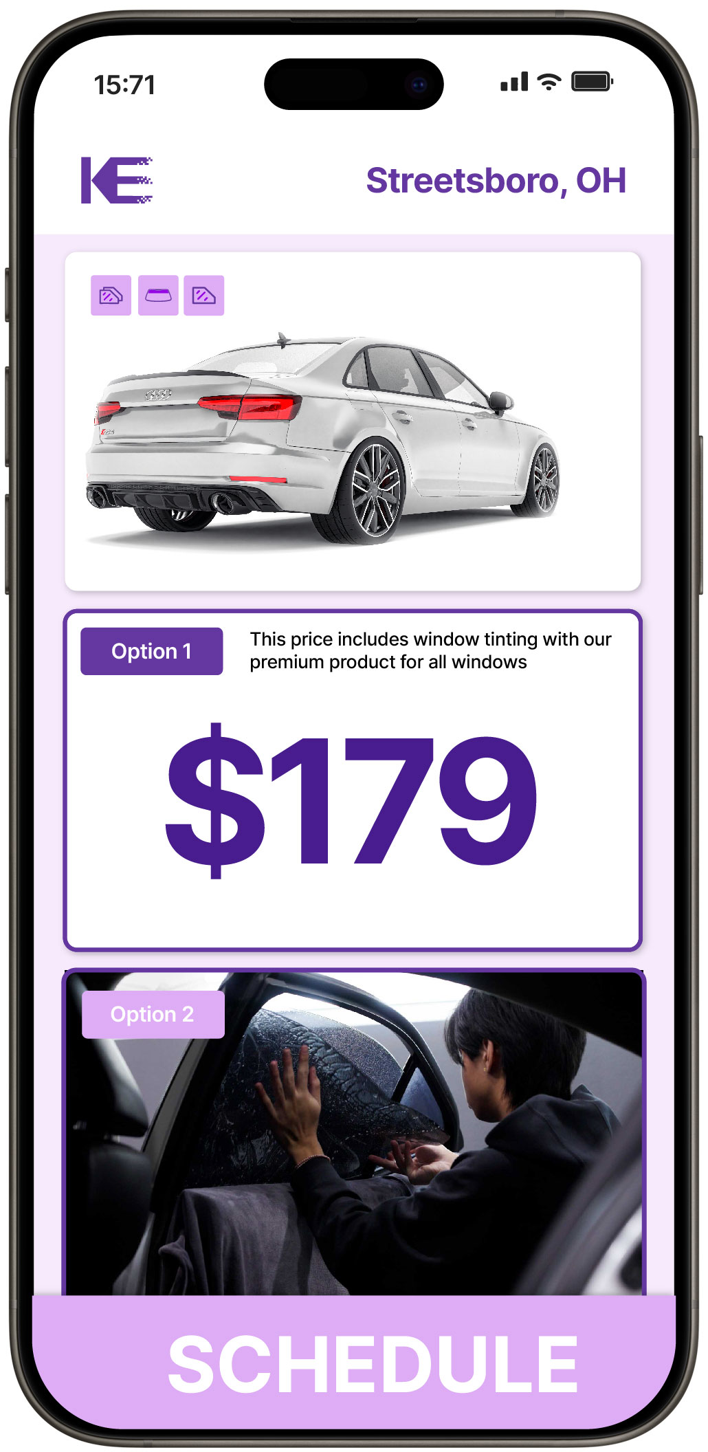 View Reasonable Car Window Tinting Prices in Streetsboro, Ohio