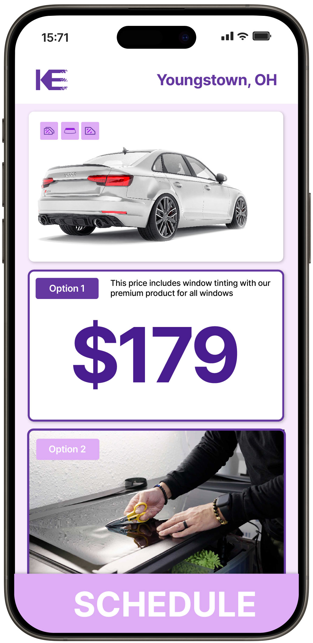 View Affordable Car Window Tinting Rates in Youngstown, Ohio