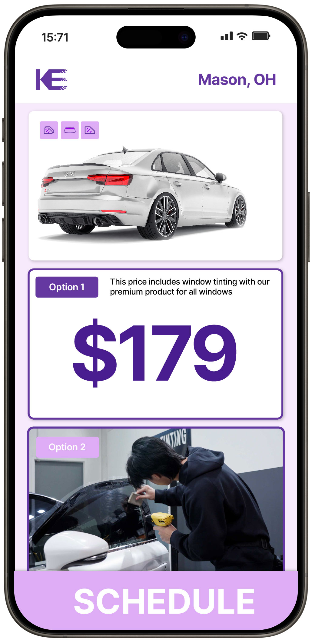 View Competitive Car Window Tinting Costs in Mason, Ohio