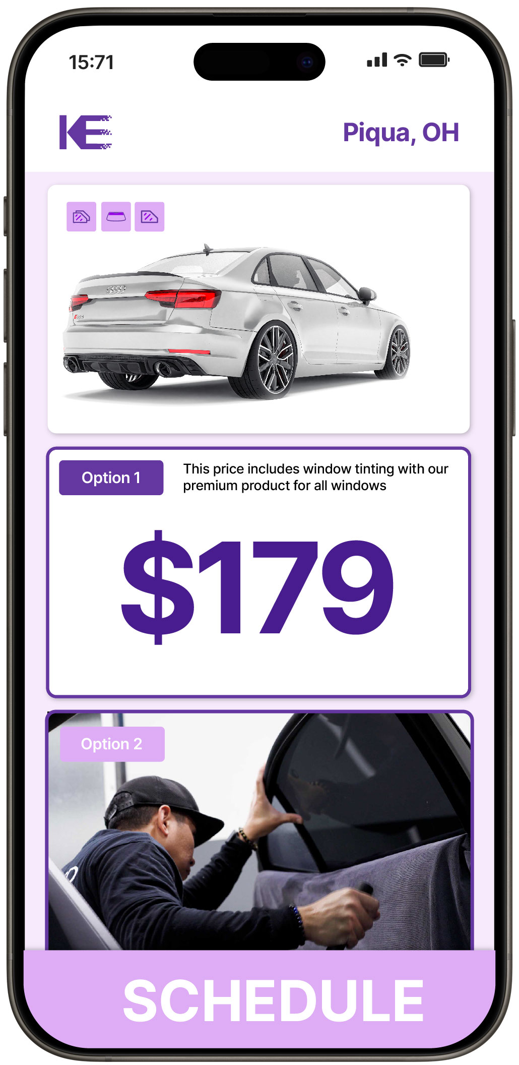 View Affordable Car Window Tinting Costs in Piqua, Ohio