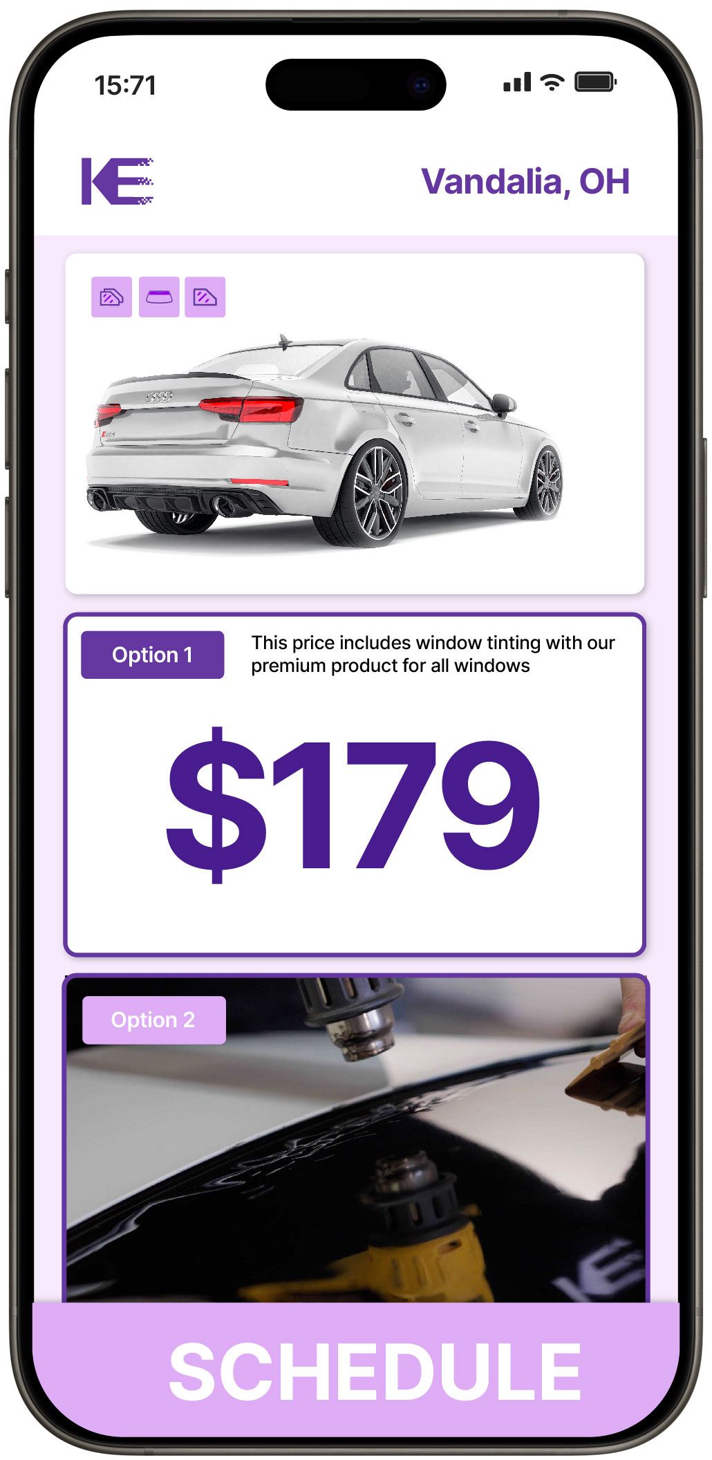 View Reasonable Car Window Tinting Prices in Vandalia, Ohio