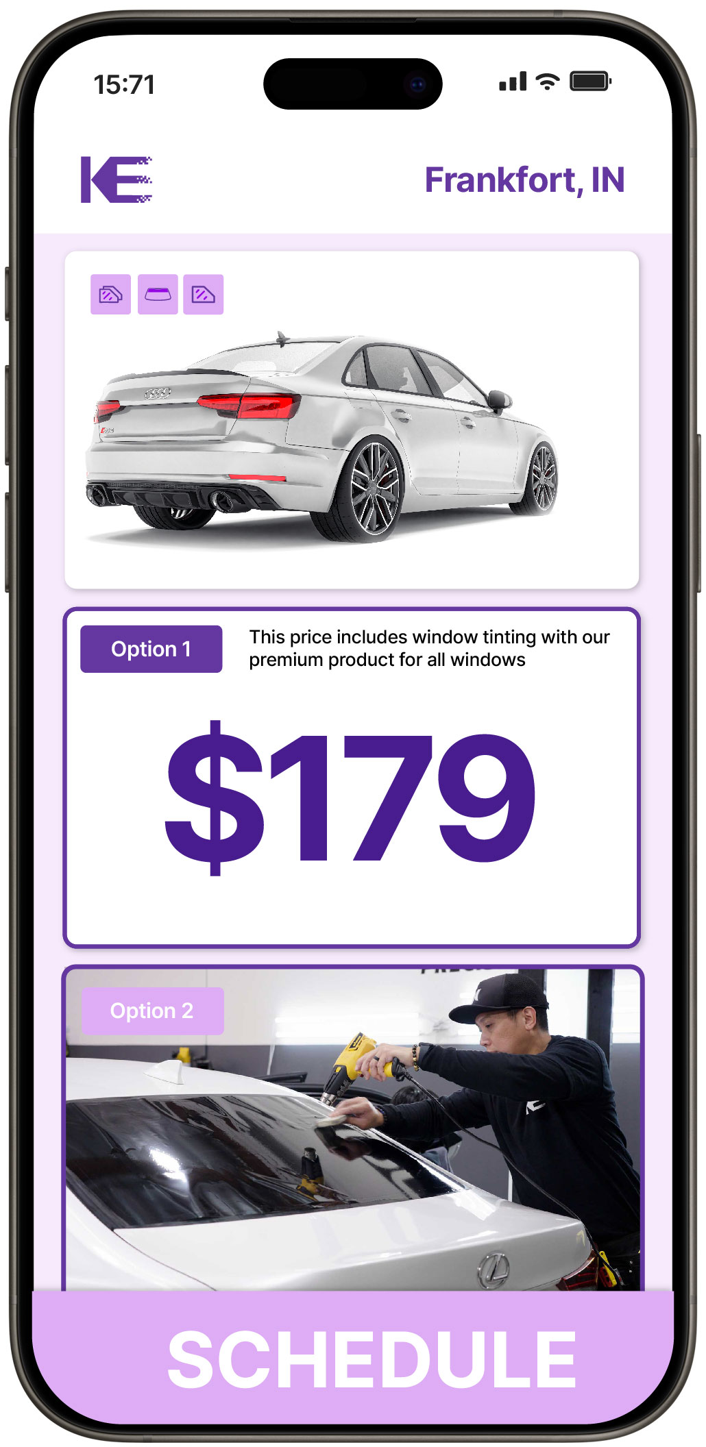 View Reasonable Car Window Tinting Prices in Frankfort, Indiana