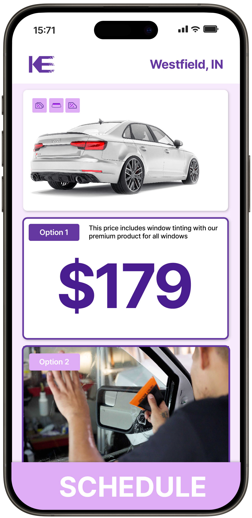 View Competitive Car Window Tinting Costs in Westfield, Indiana