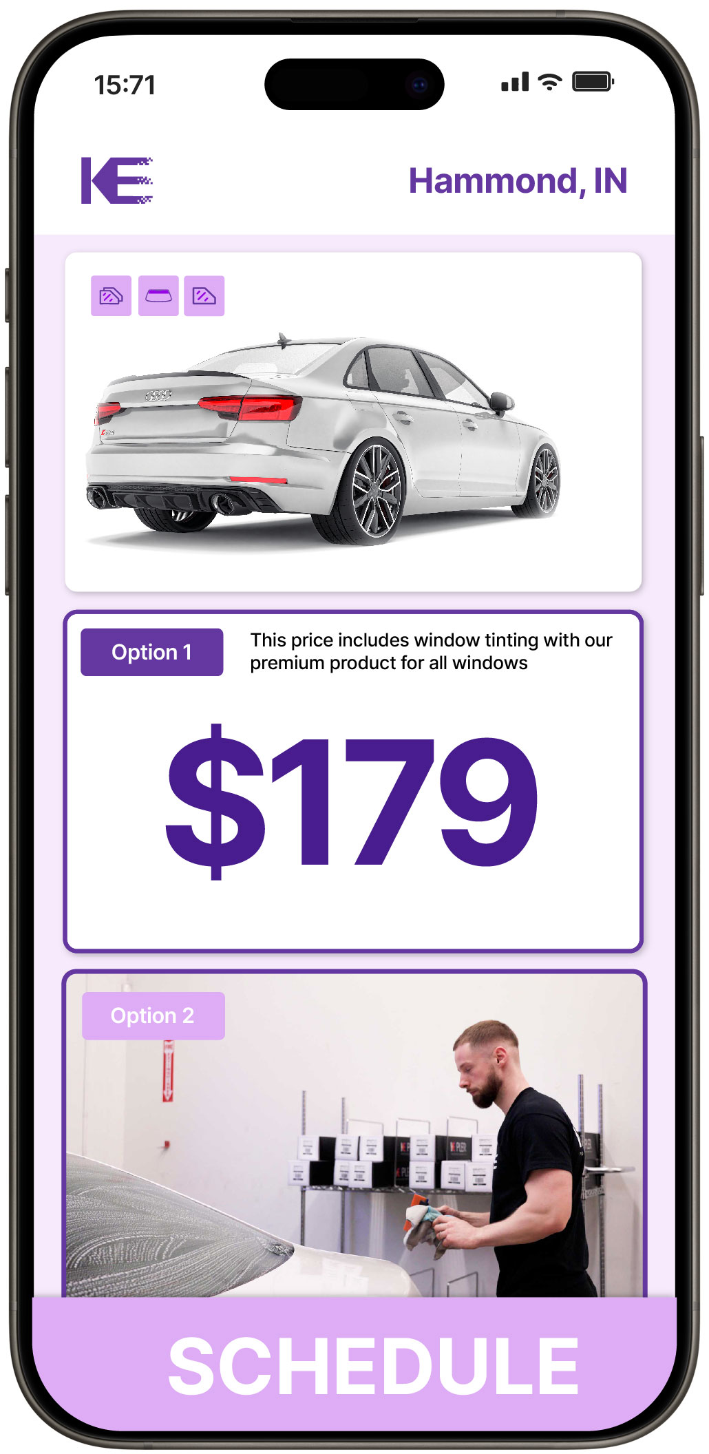 View Affordable Car Window Tinting Prices in Hammond, Indiana