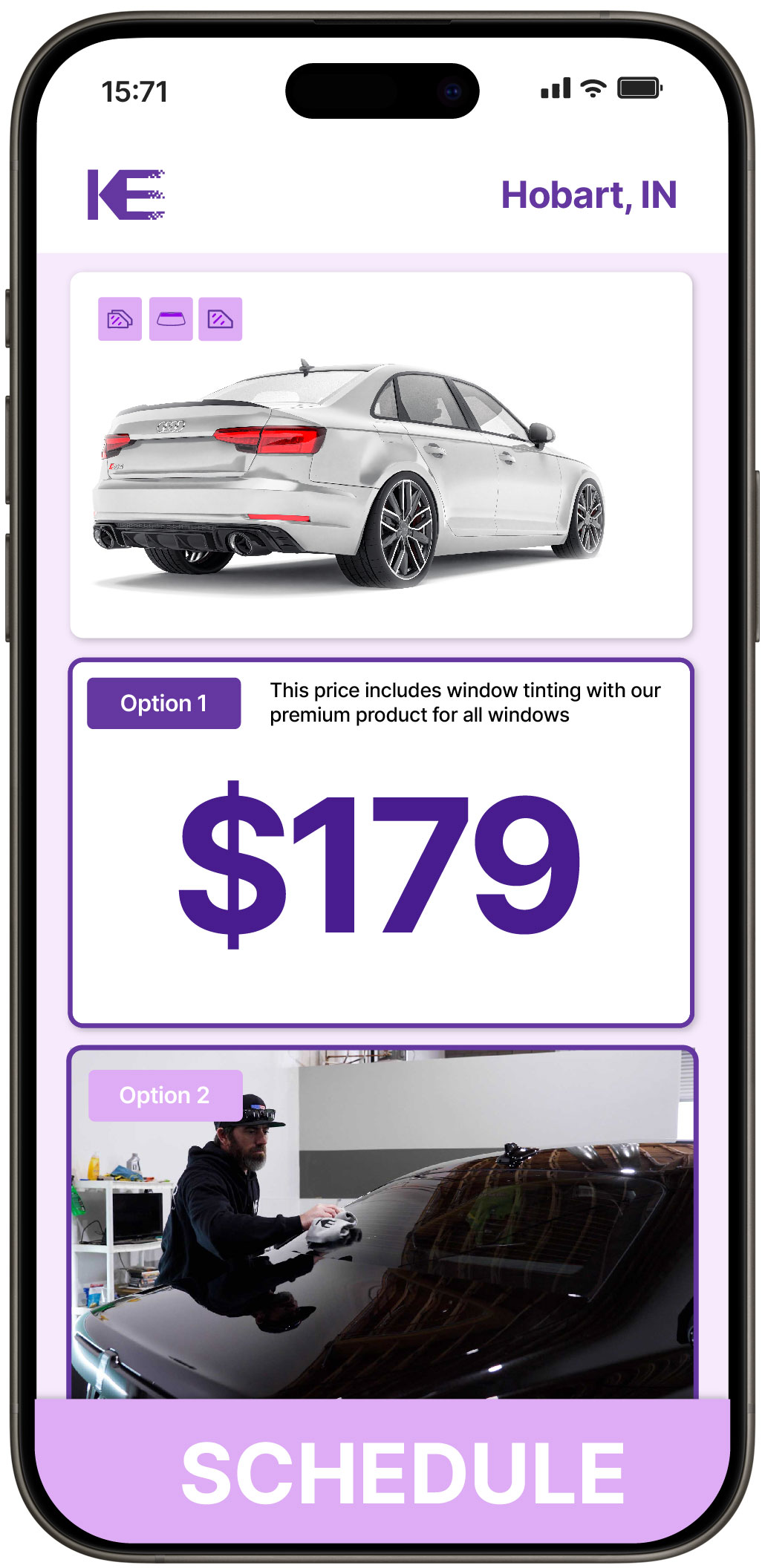 View Competitive Car Window Tinting Prices in Hobart, Indiana
