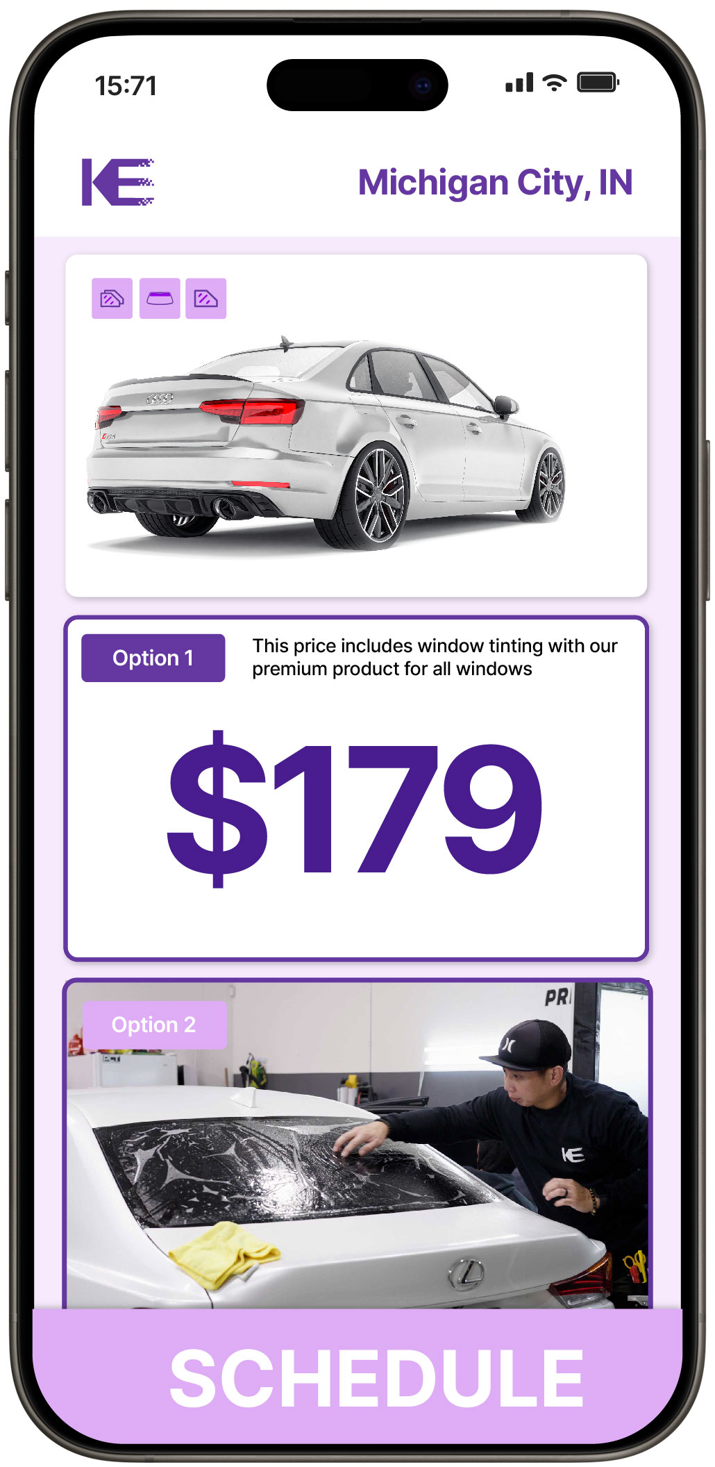 View Reasonable Car Window Tinting Rates in Michigan City, Indiana