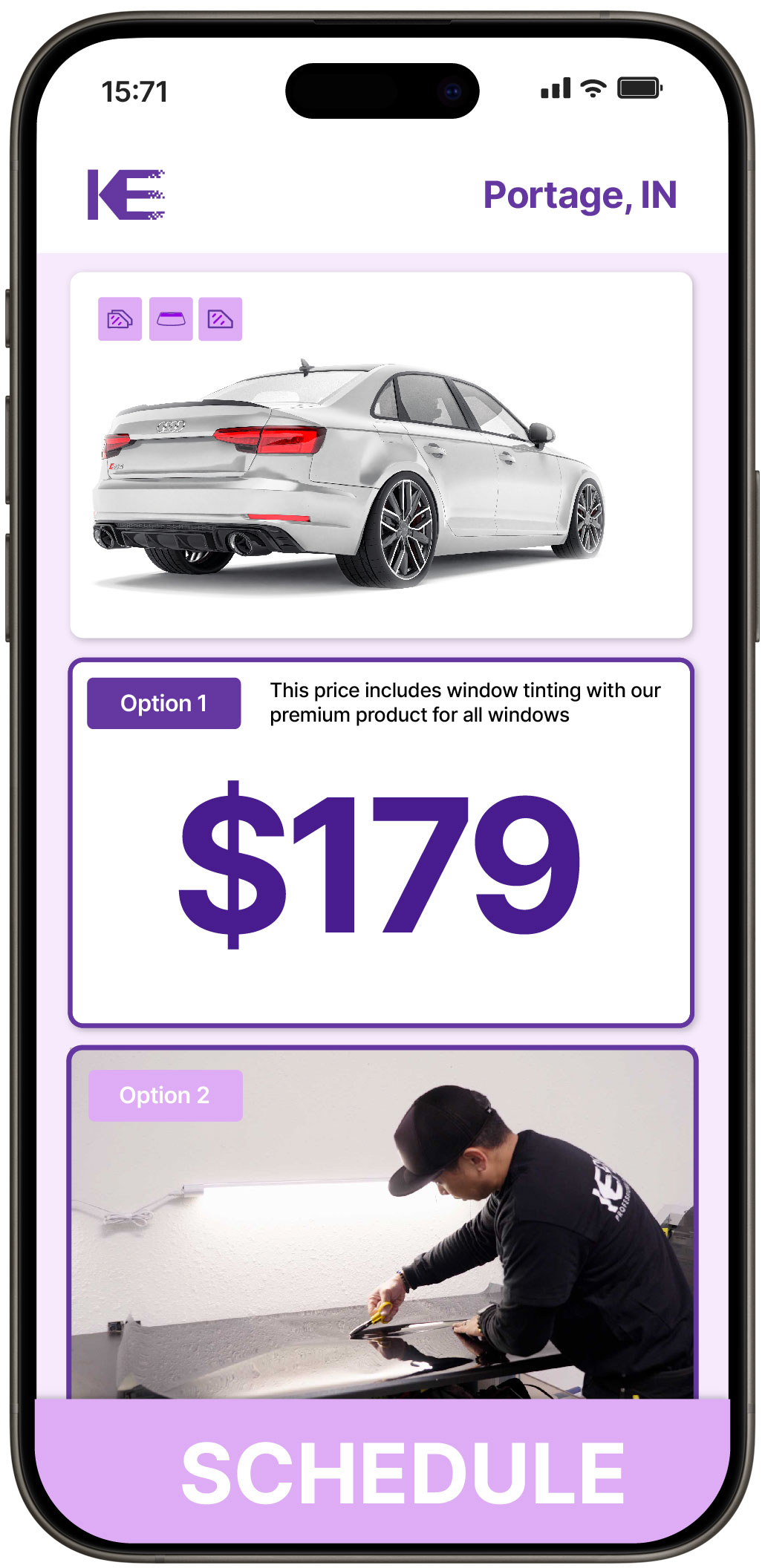 View Competitive Car Window Tinting Costs in Portage, Indiana