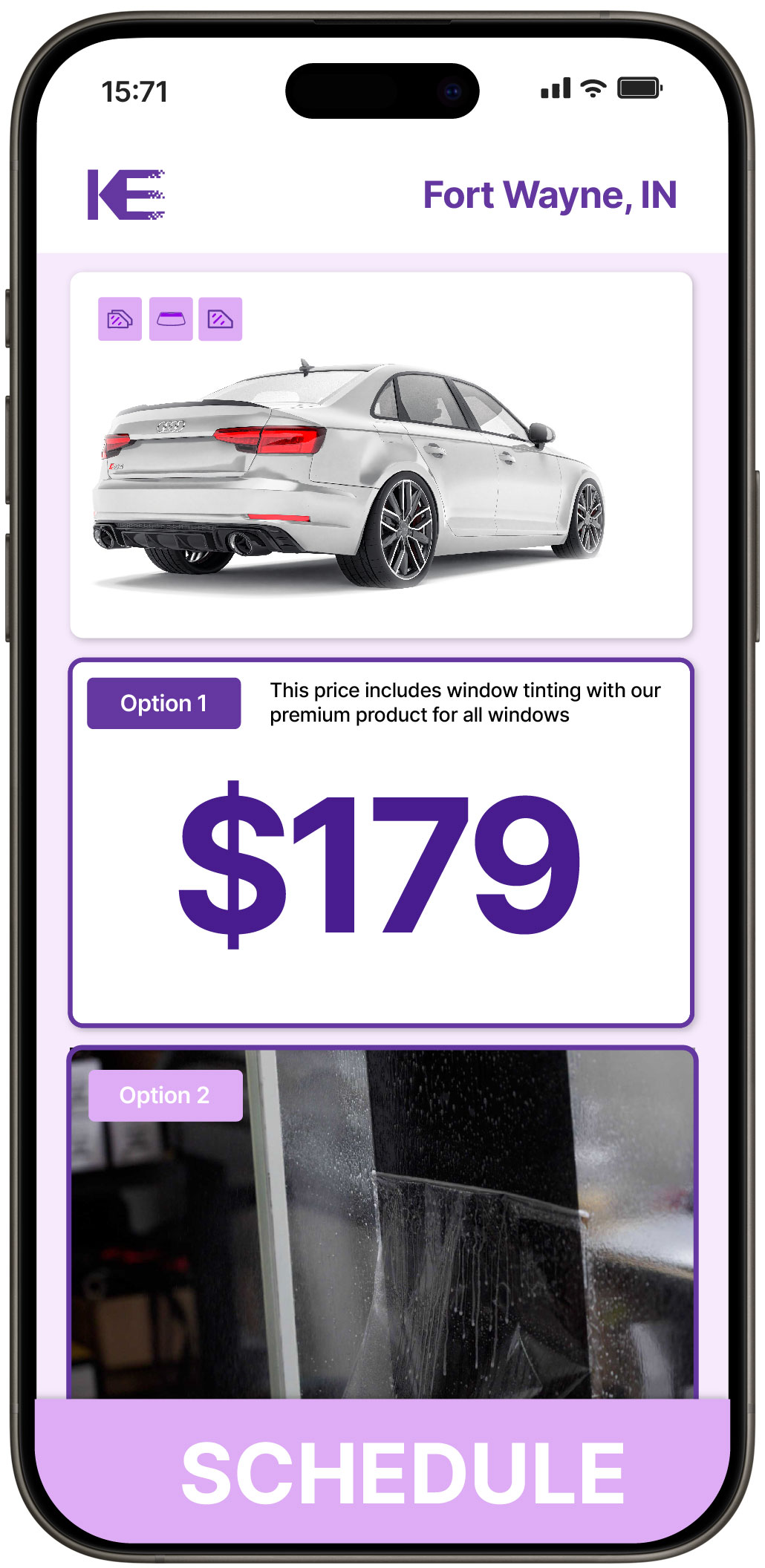 View Competitive Car Window Tinting Rates in Fort Wayne, Indiana