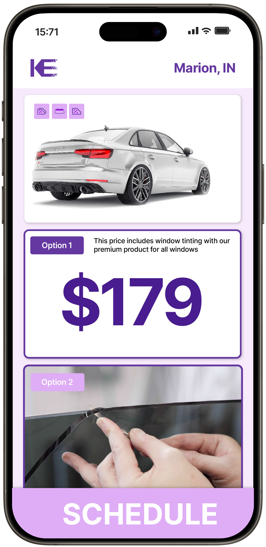 View Reasonable Car Window Tinting Rates in Marion, Indiana