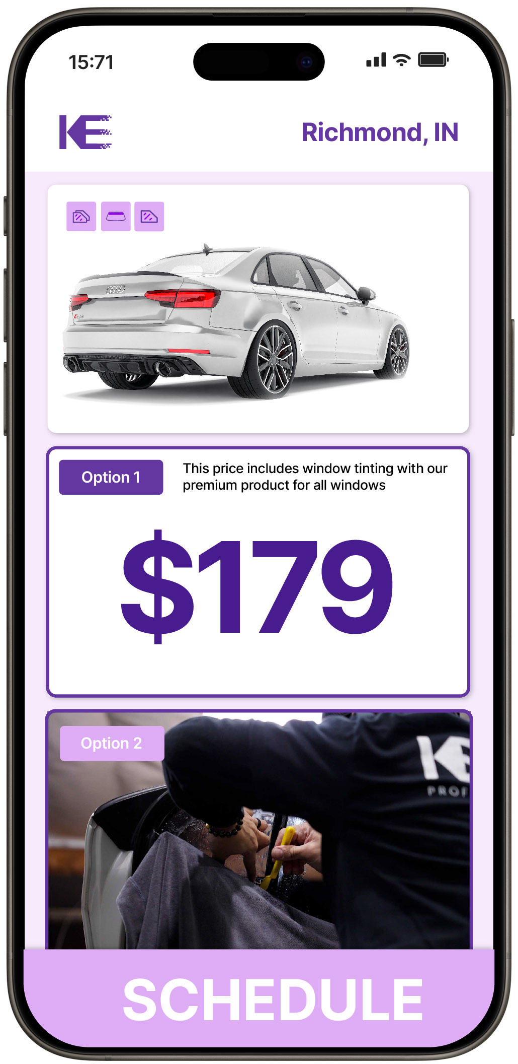 View Affordable Car Window Tinting Rates in Richmond, Indiana