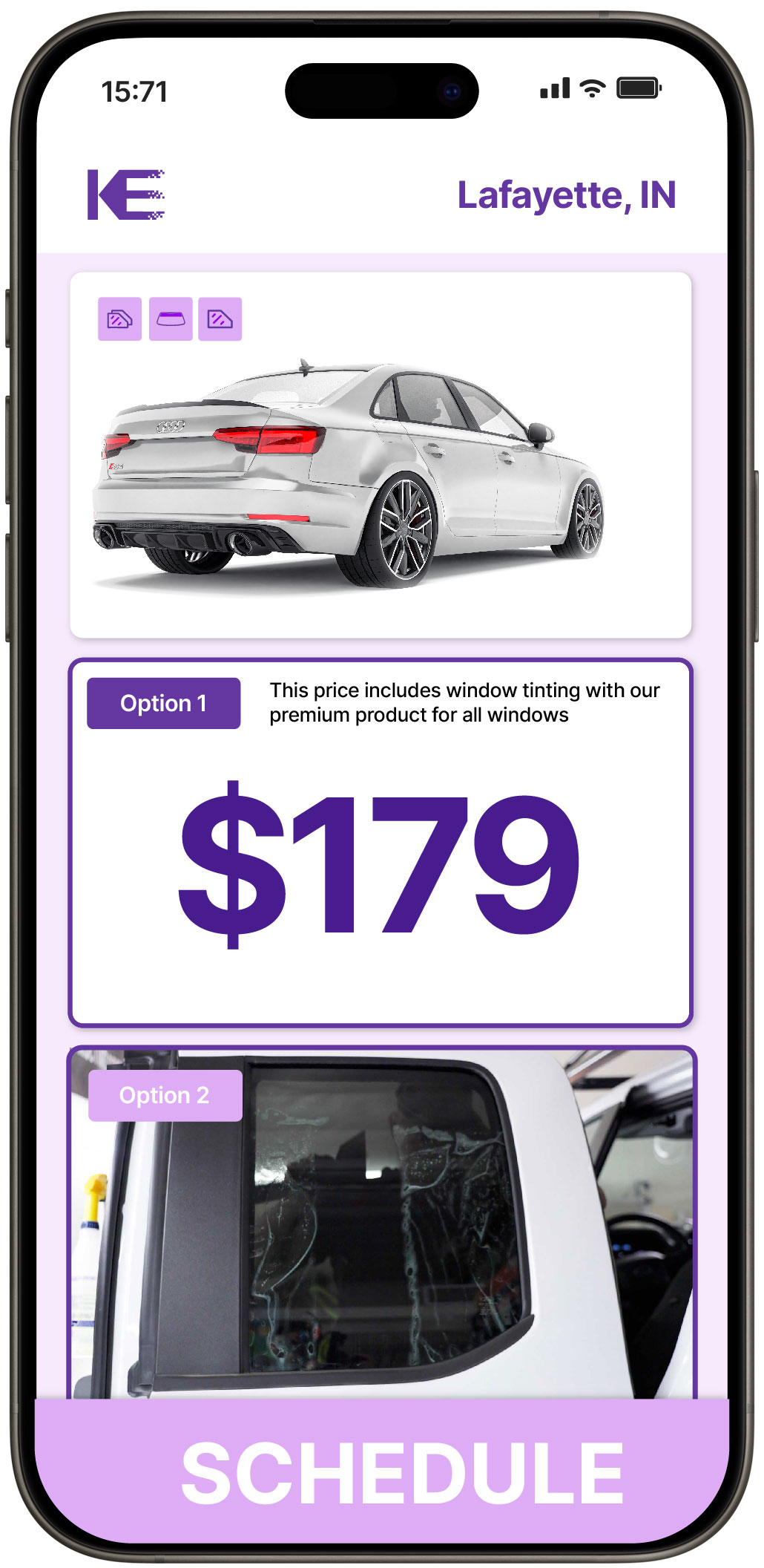View Affordable Car Window Tinting Rates in Lafayette, Indiana