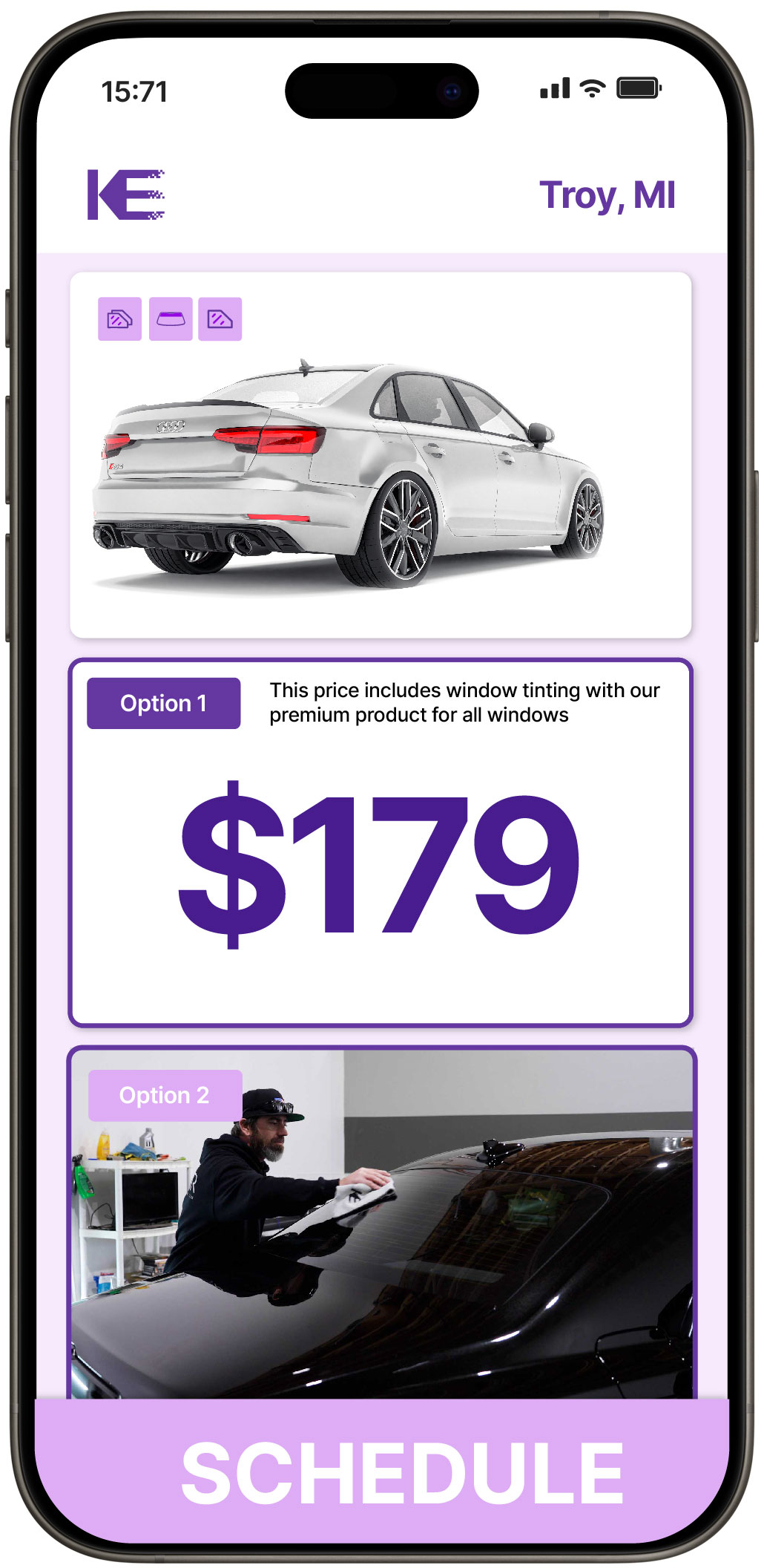 View Competitive Car Window Tinting Prices in Troy, Michigan