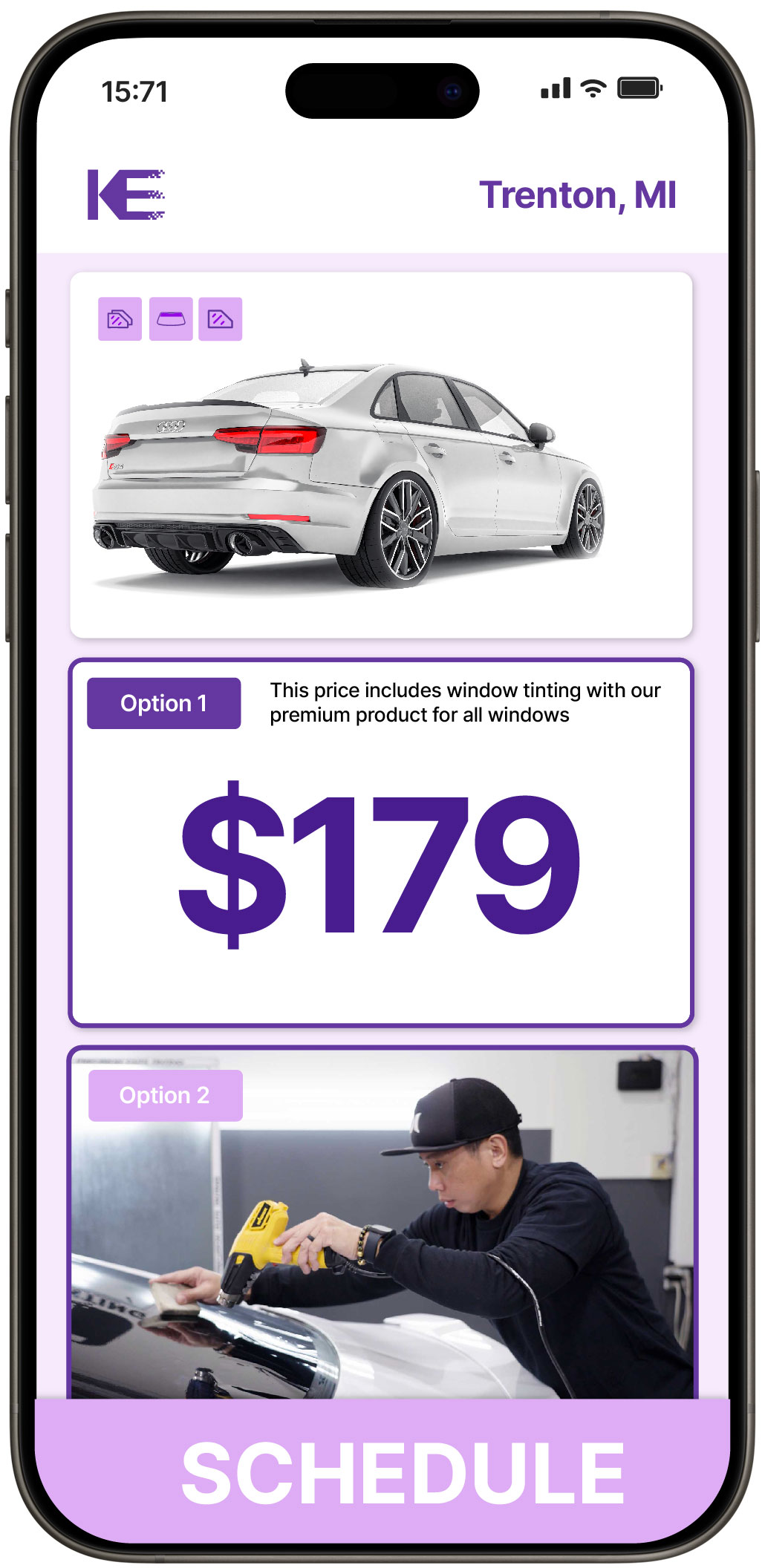 View Reasonable Car Window Tinting Rates in Trenton, Michigan