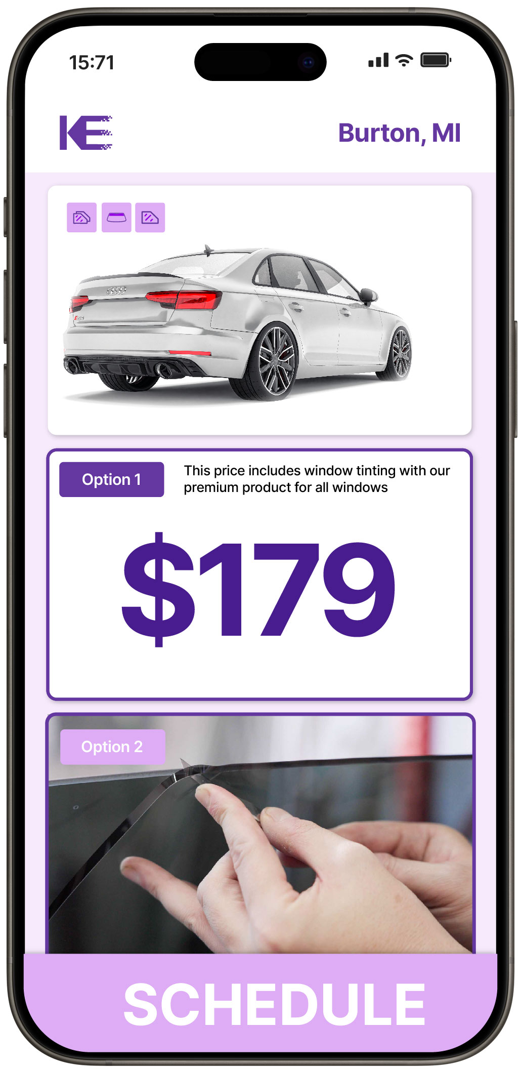 View Competitive Car Window Tinting Costs in Burton, Michigan