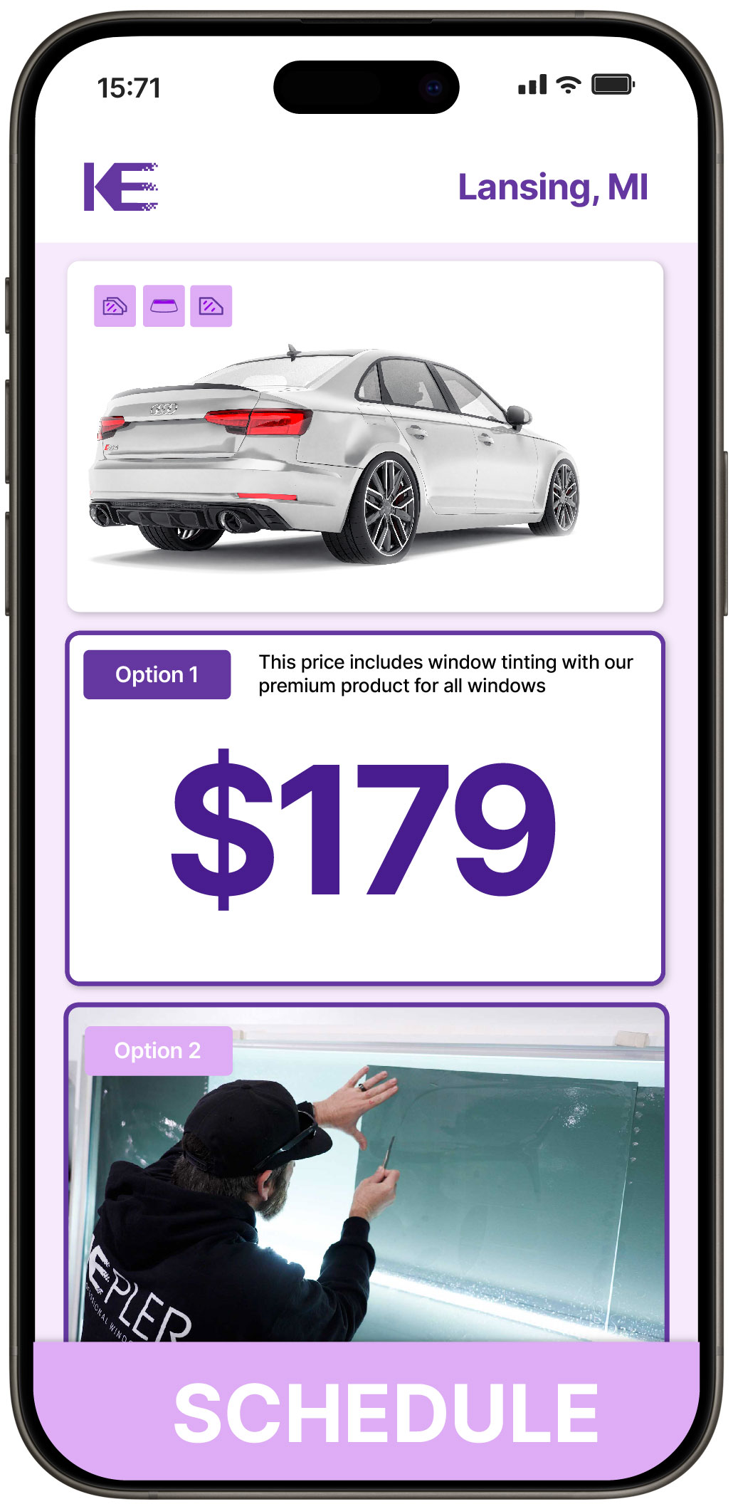 View Affordable Car Window Tinting Rates in Lansing, Michigan