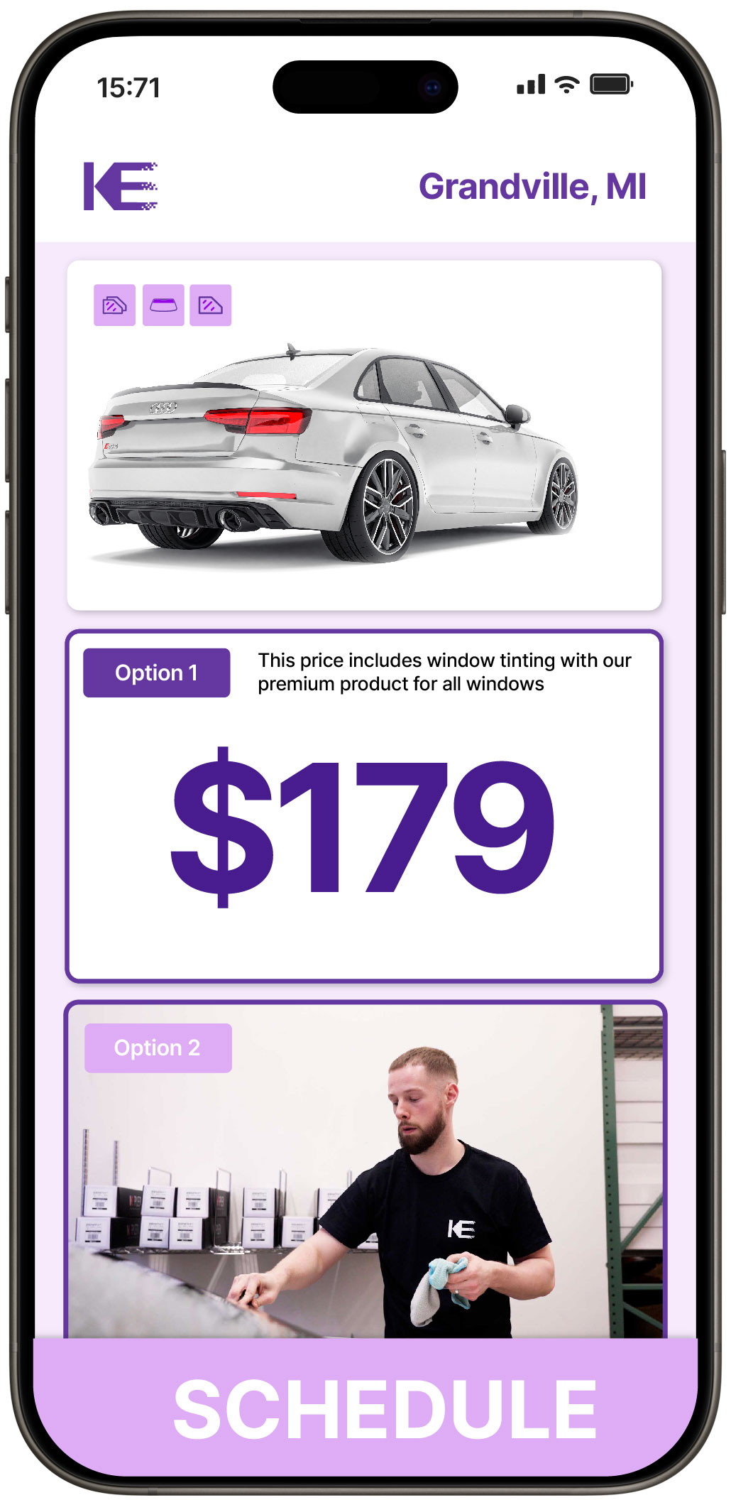 View Reasonable Car Window Tinting Costs in Grandville, Michigan