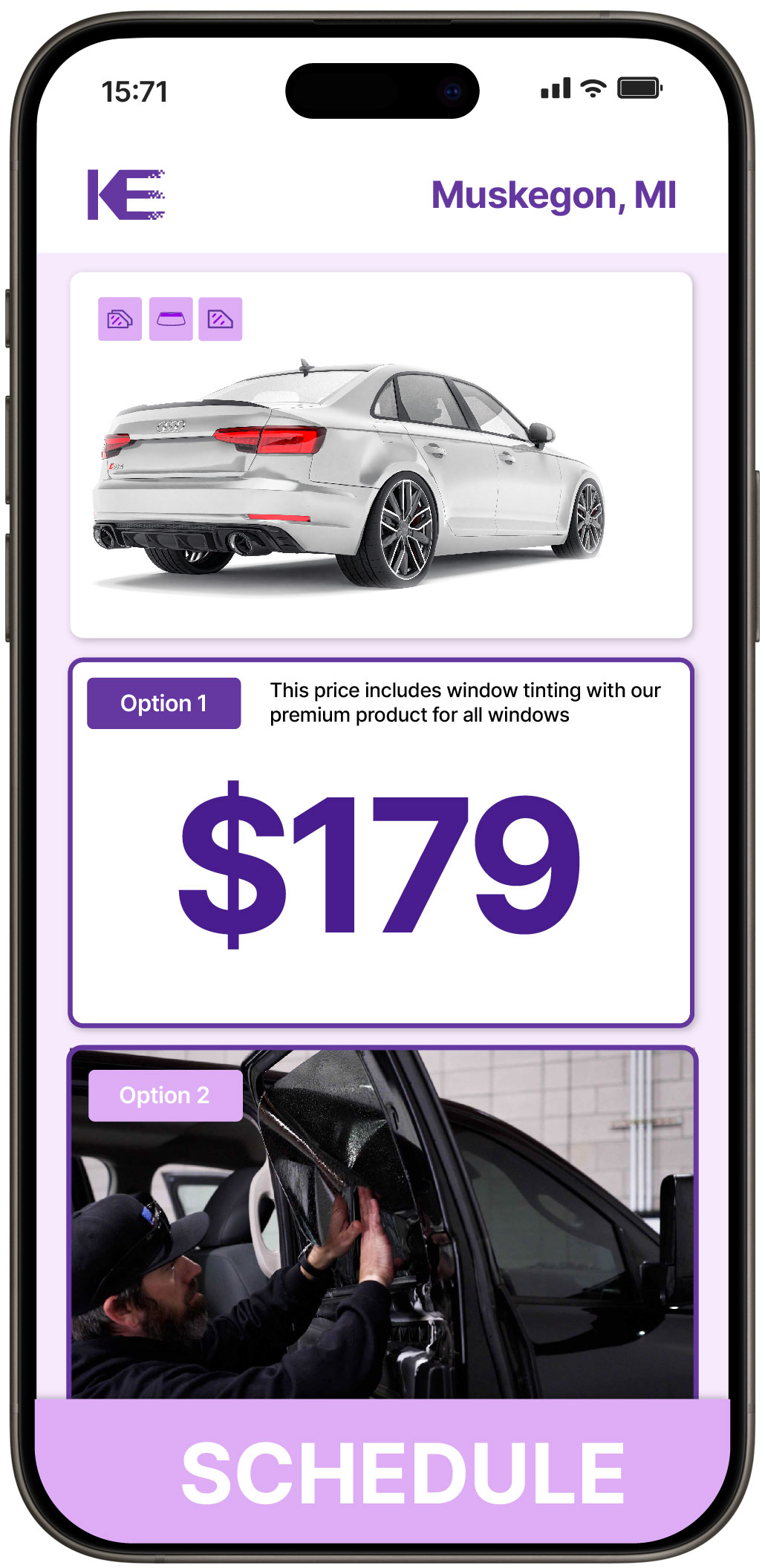 View Competitive Car Window Tinting Prices in Muskegon, Michigan