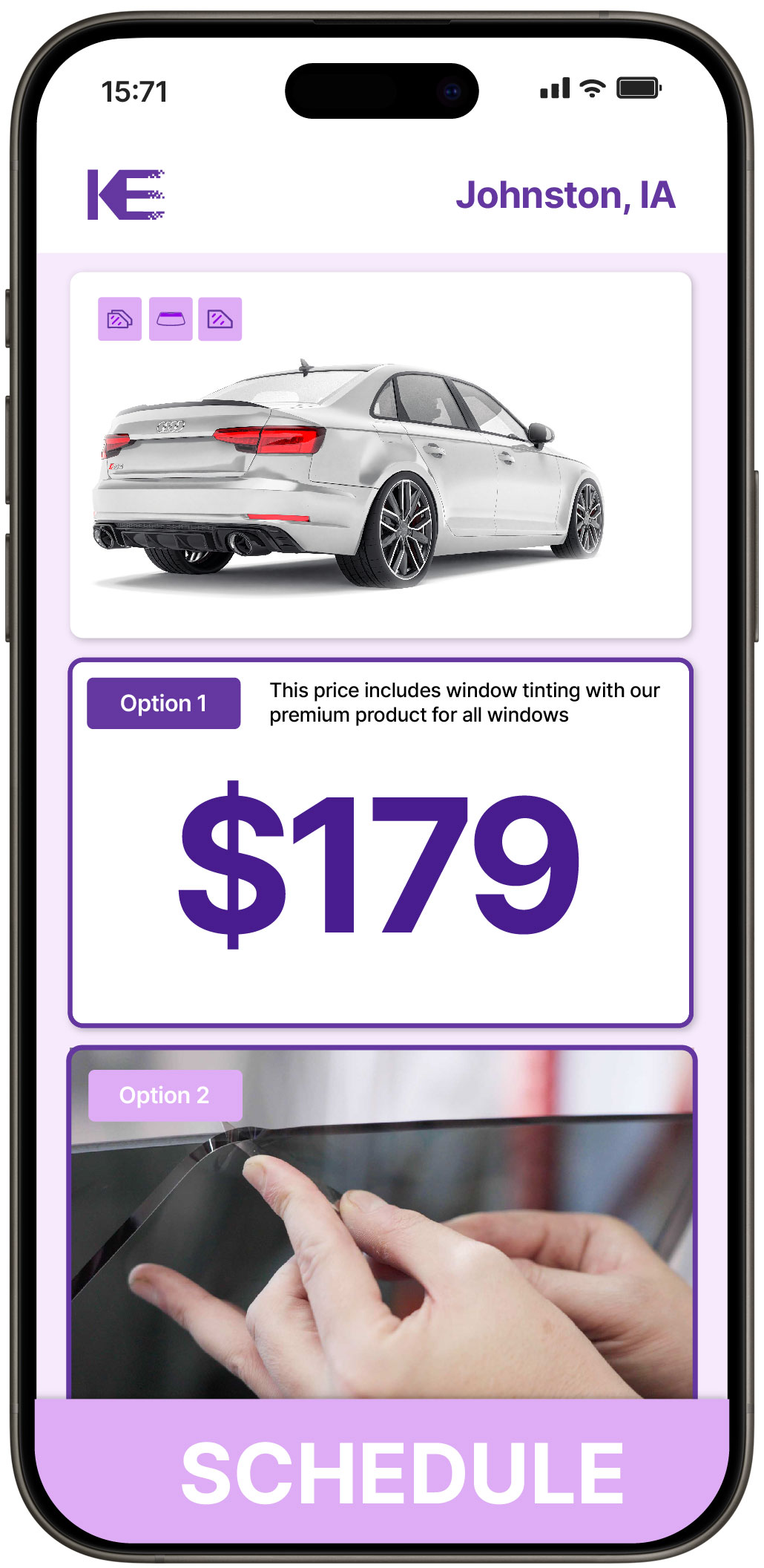 View Affordable Car Window Tinting Prices in Johnston, Iowa