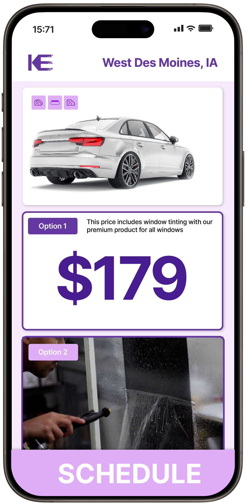 View Affordable Car Window Tinting Rates in West Des Moines, Iowa