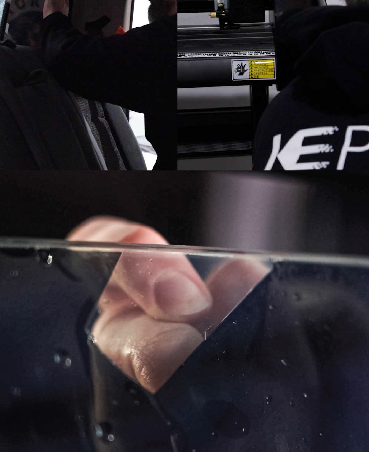 Kepler Dealer Removing Illegal Window Tint in Cedar Falls Iowa