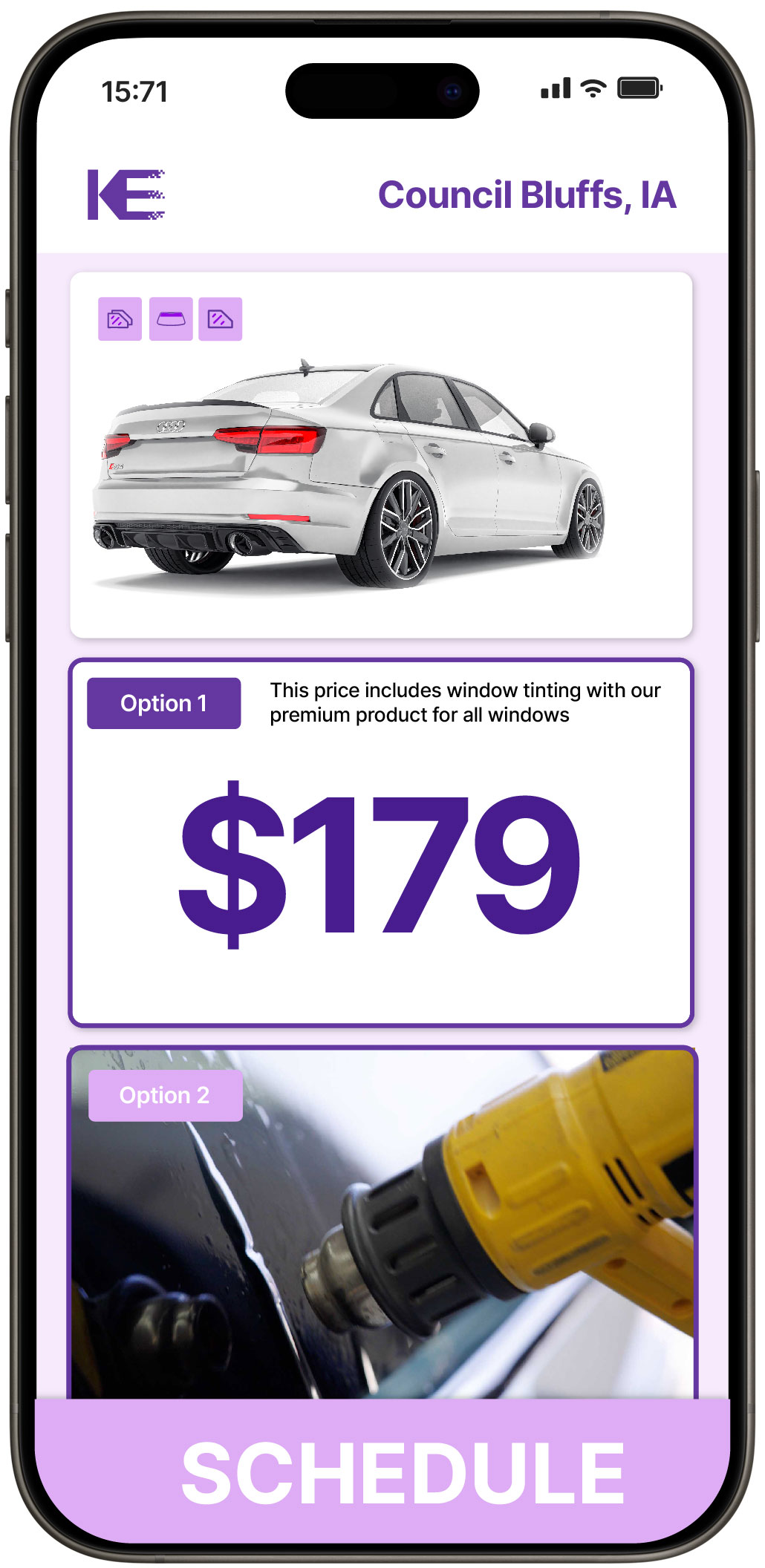 View Reasonable Car Window Tinting Costs in Council Bluffs, Iowa