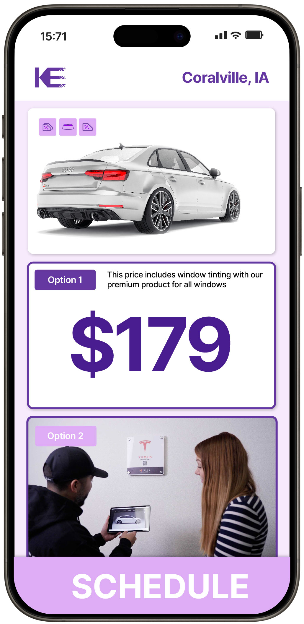 View Reasonable Car Window Tinting Rates in Coralville, Iowa