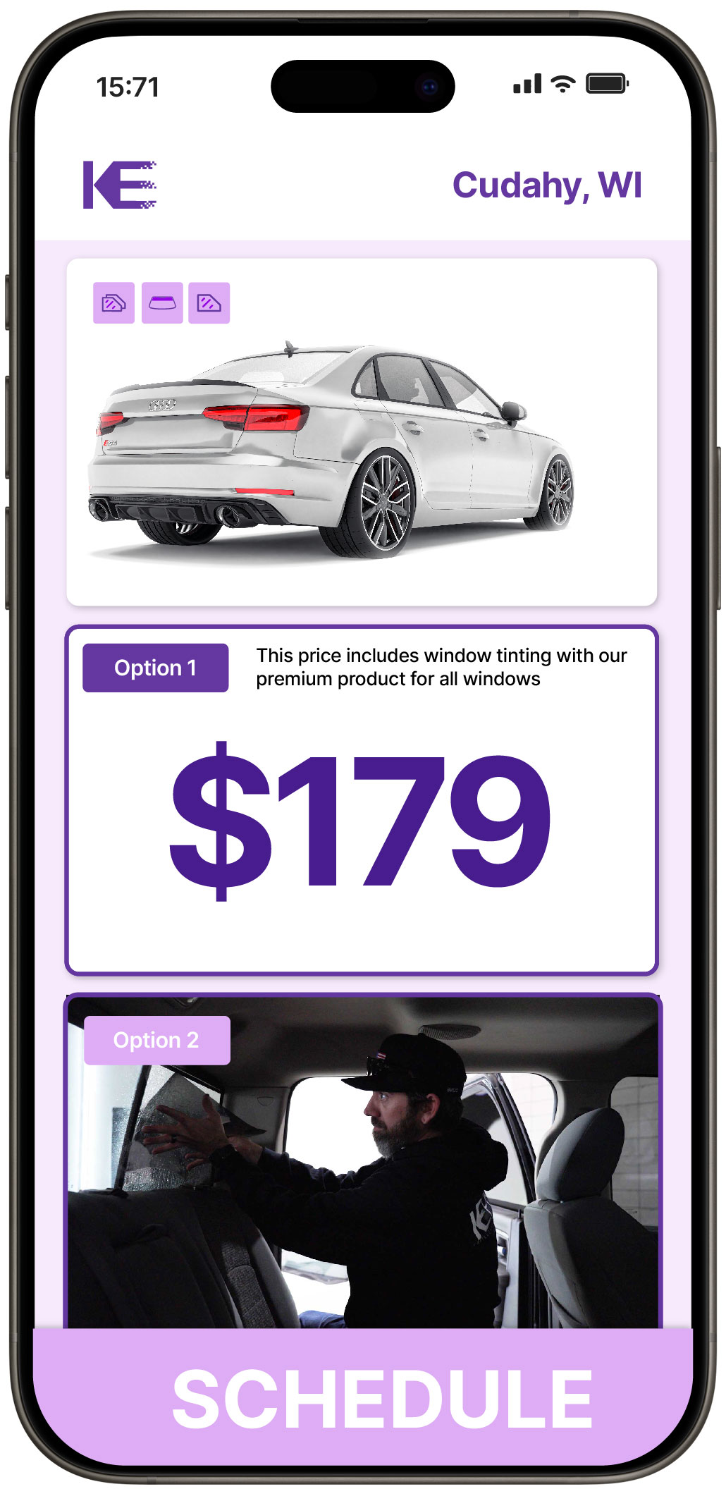 View Affordable Car Window Tinting Costs in Cudahy, Wisconsin