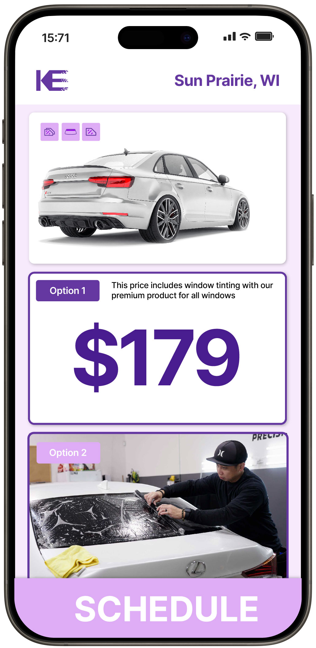 View Affordable Car Window Tinting Prices in Sun Prairie, Wisconsin