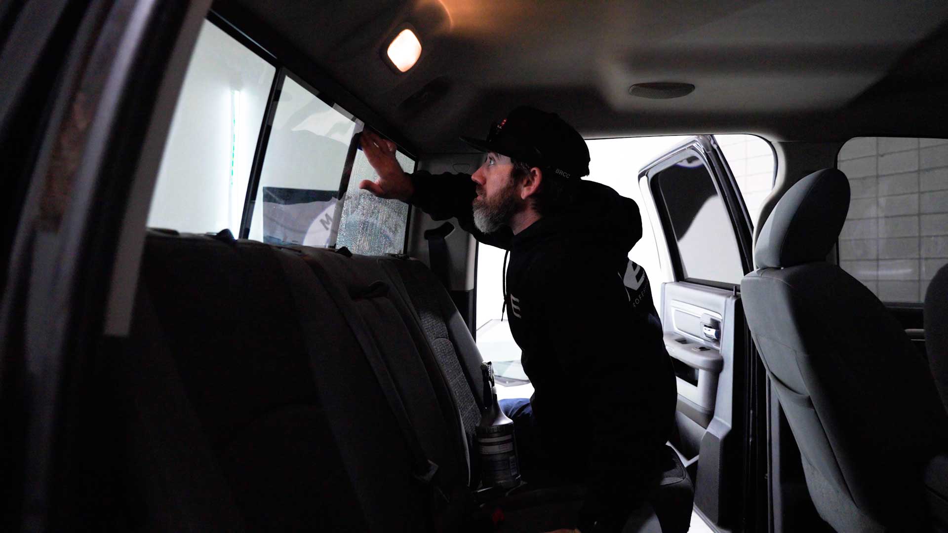 Professional Vehicle Glass Tint preparation in River Falls